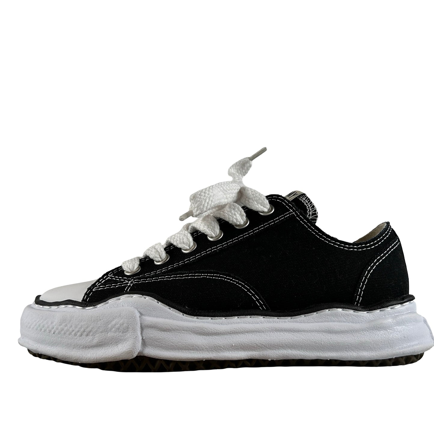 A01FW702 BLK Maison Mihara Yasuhiro Peterson OG Sole Canvas Low Black [USED] - 41 EU (Used)