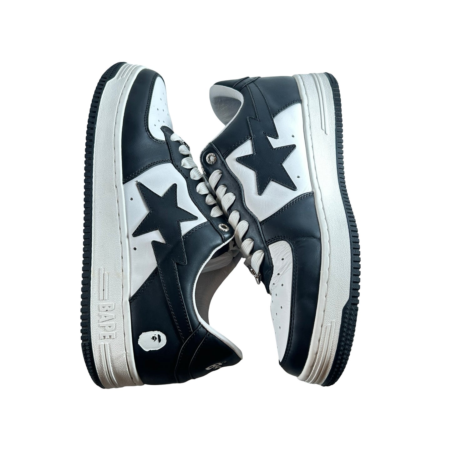 1I70-191-007 A Bathing Ape Bape Sta White Black (2022) [USED] - 11 M (Used)