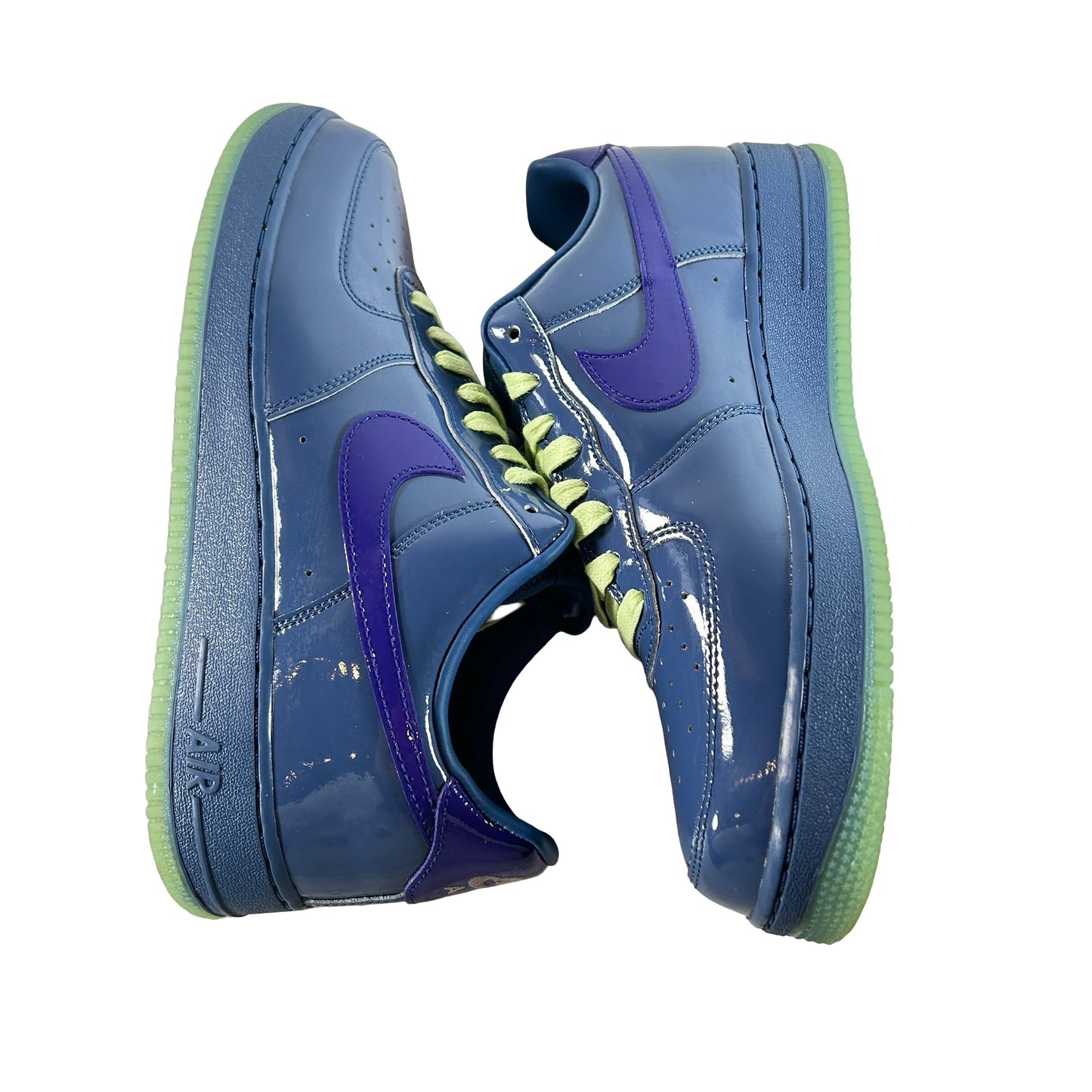 IO4489 400 Nike Air Force 1 Low Patent Leather Mystic Navy Grape Ice [USED] - 11.5 M (Used)