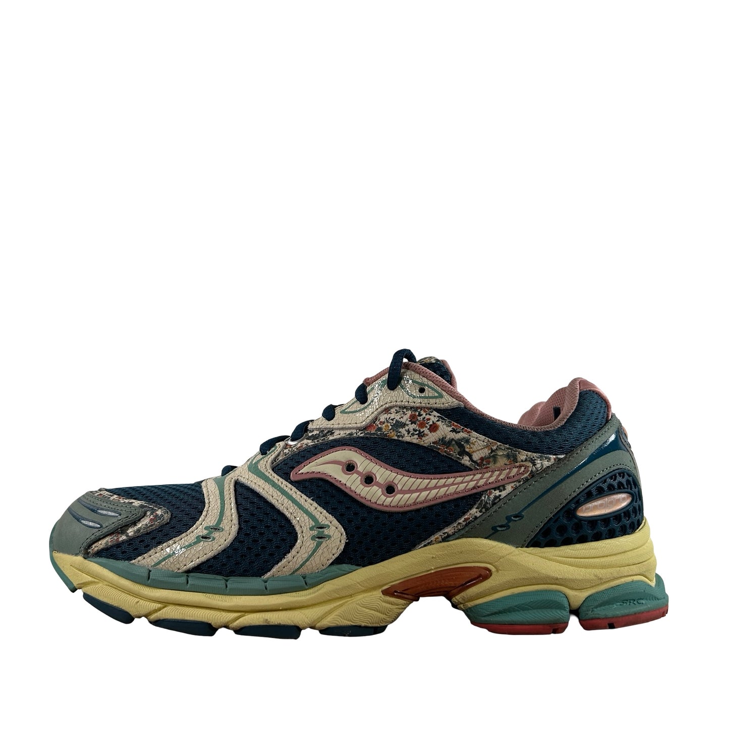 S71015 2 Saucony ProGrid Triumph 4 Floral Blue Beige [USED] - 9 M (Used)