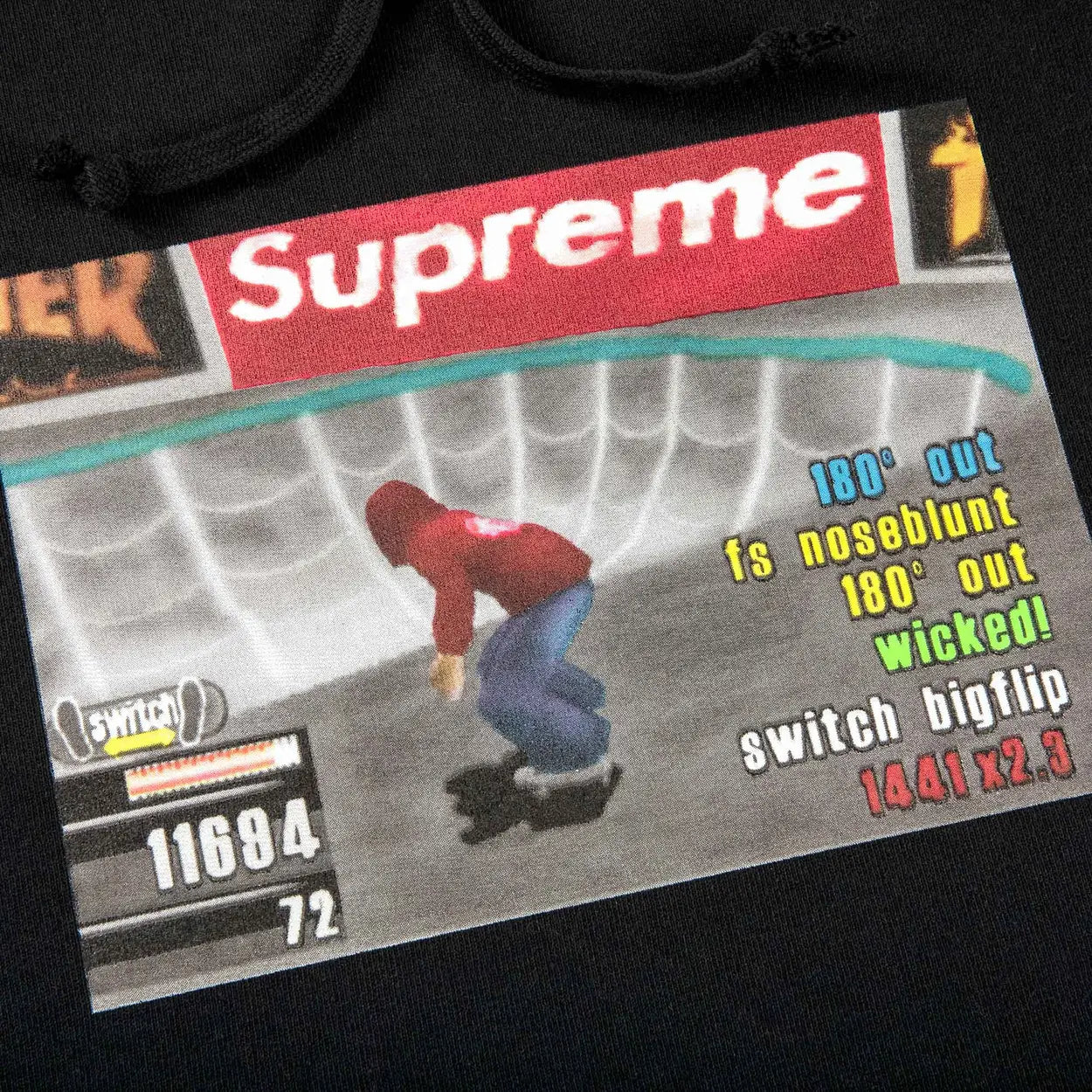 Supreme Thrasher Hooded Sweatshirt Black [USED] - M (Used)