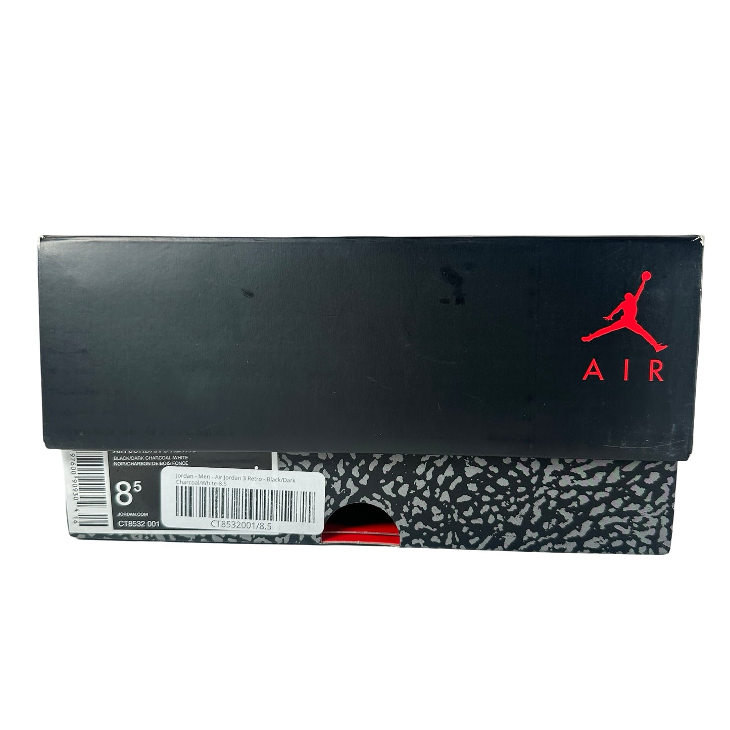 CT8532 001 Jordan 3 Retro Black Cat (2025) [USED] - 8.5 M (Used)