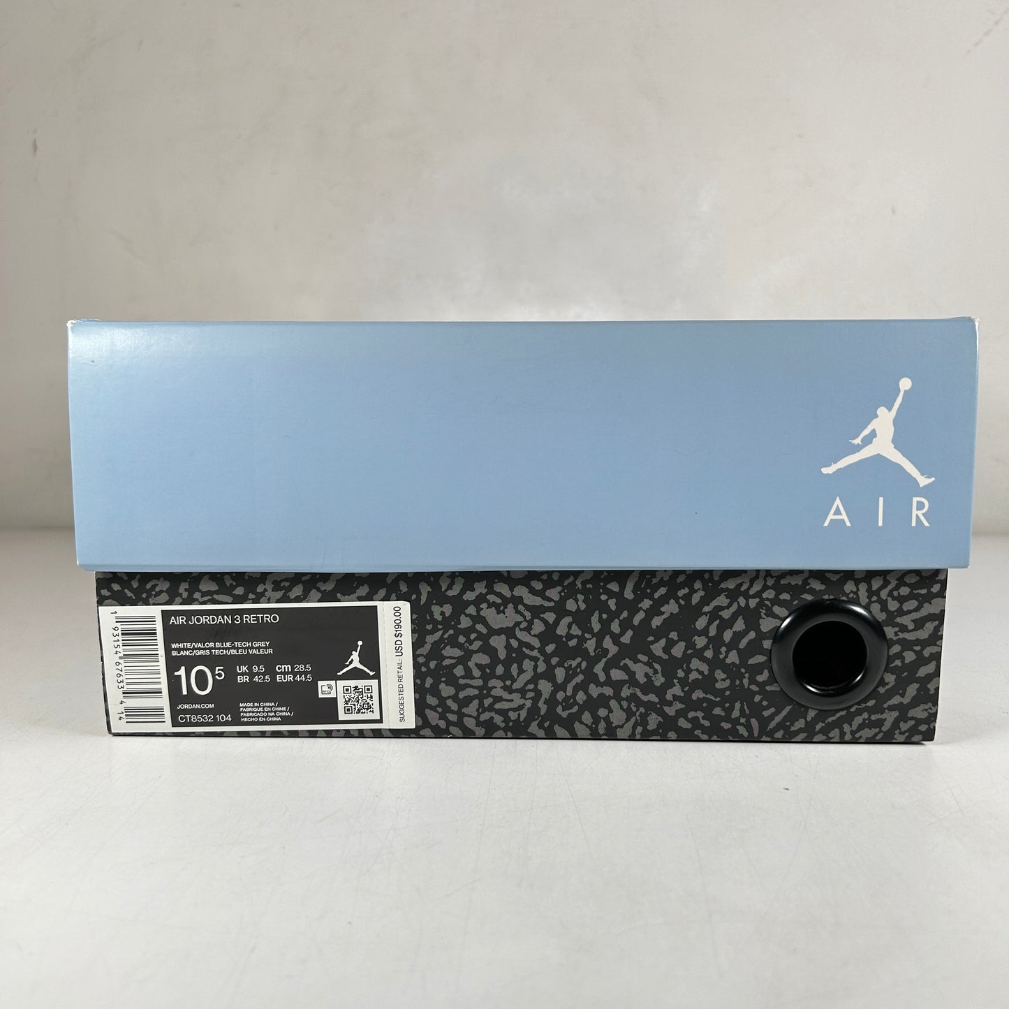 CT8532 104 Jordan 3 Retro UNC (2020) [USED] - 10.5 M (VNDS)