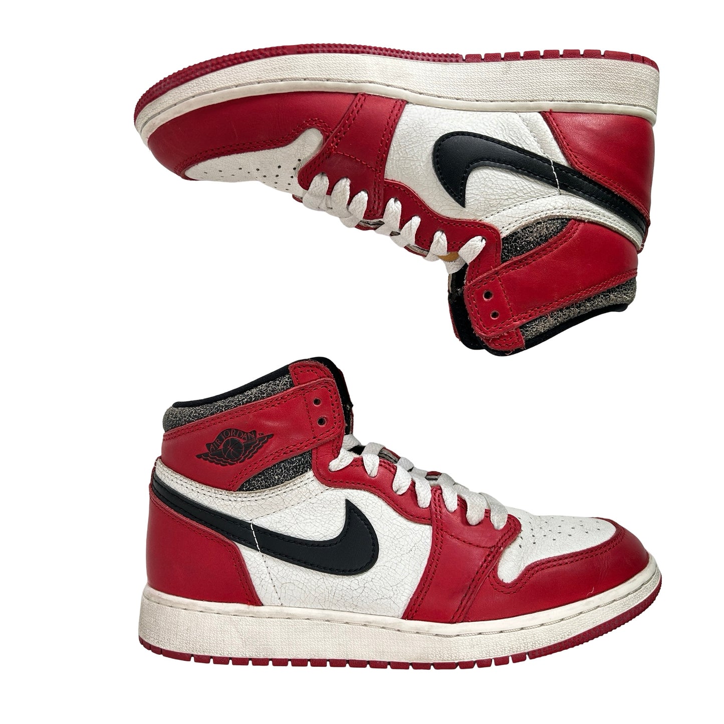 FD1437 612 Jordan 1 Retro High OG Chicago Lost and Found GS [USED] - 5.5 Y (Used) (No Box)