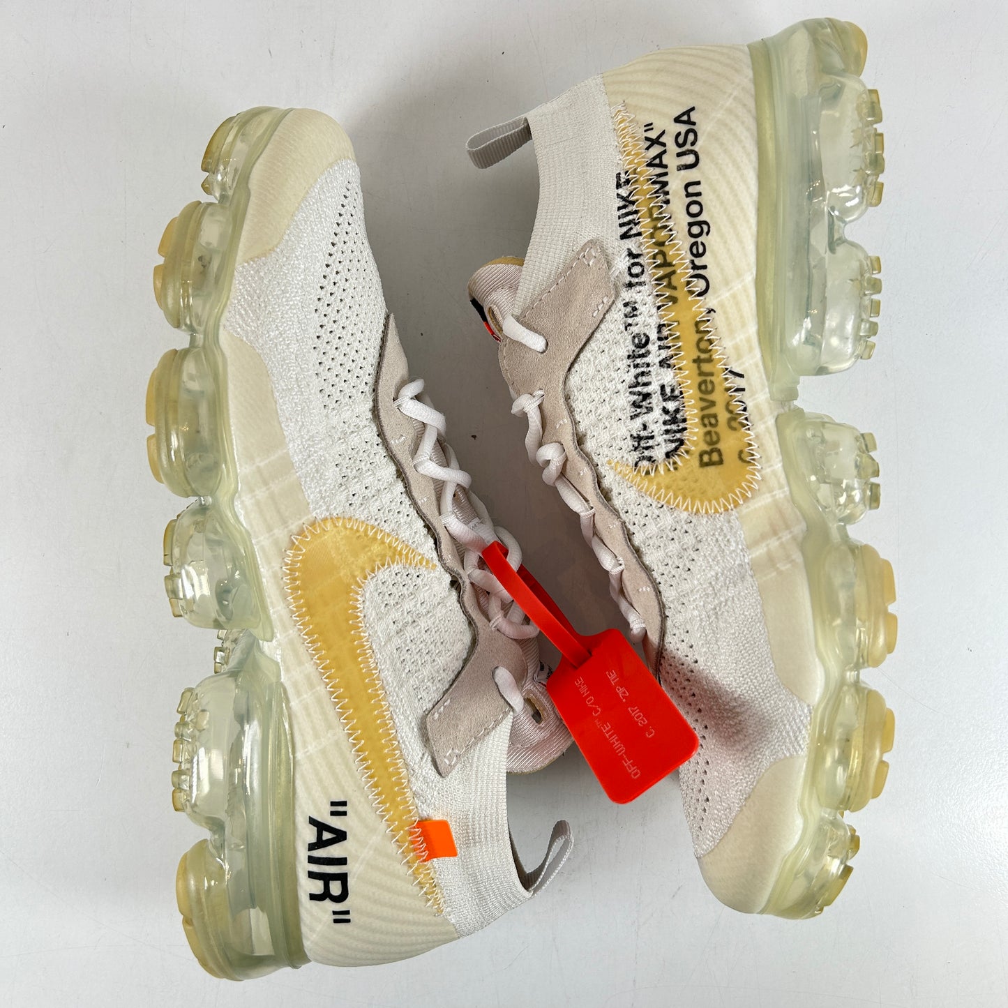 AA3831 100 Vapormax Off-White White [USED] - 10 M (Used)