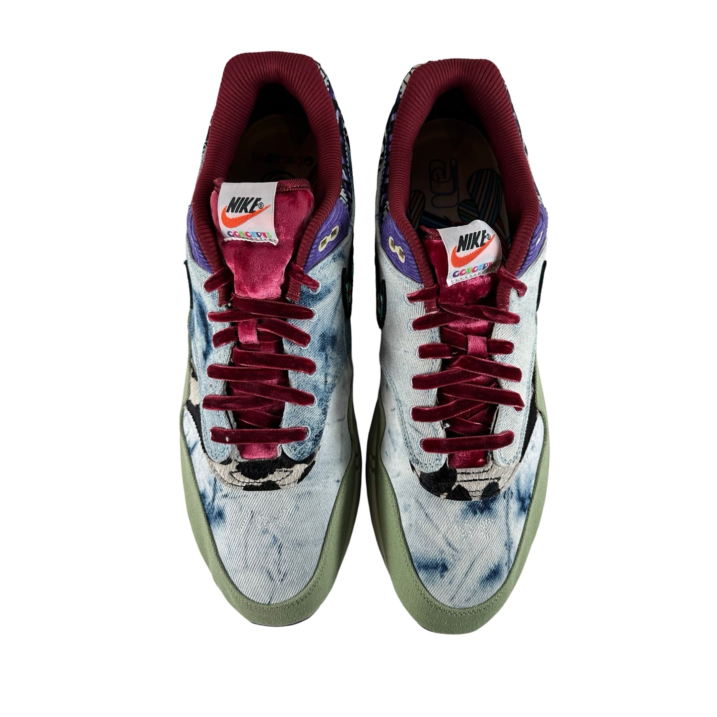 DN1803 300 Nike Air Max 1 Concepts Denim Oliva Lona