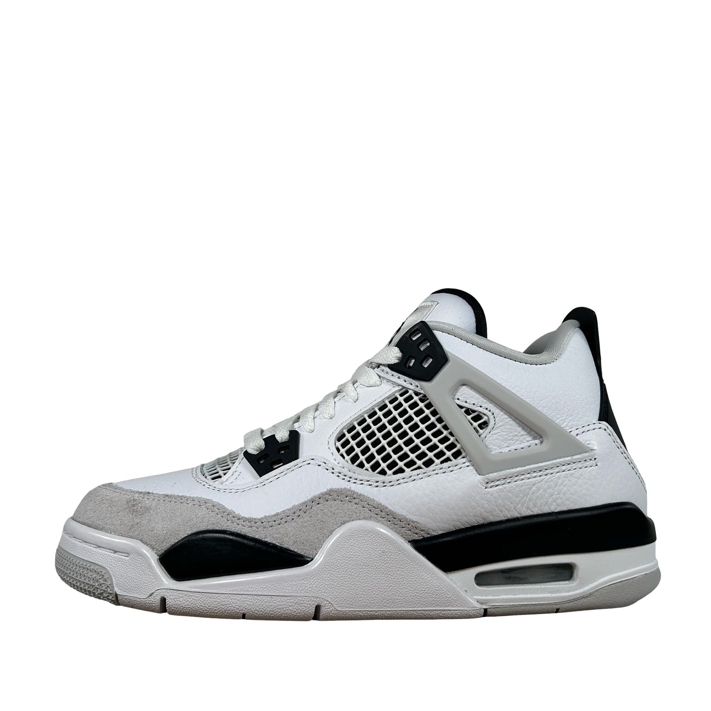 408452 111 Jordan 4 Retro Military Black (GS) - 6 Y (Stain On Netting)