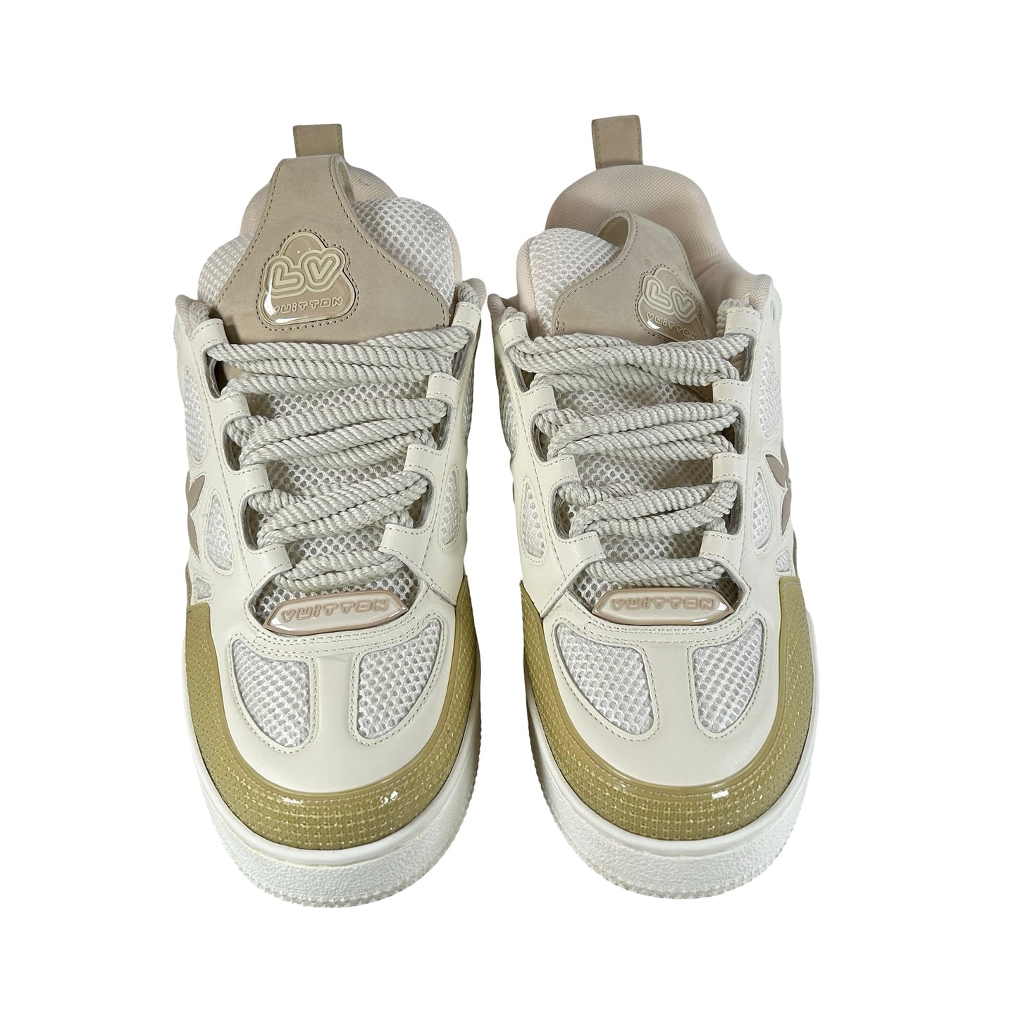 Louis Vuitton LV Skate Sneaker Beige White [USED] - LV 8 (US 9.5) (Used2)