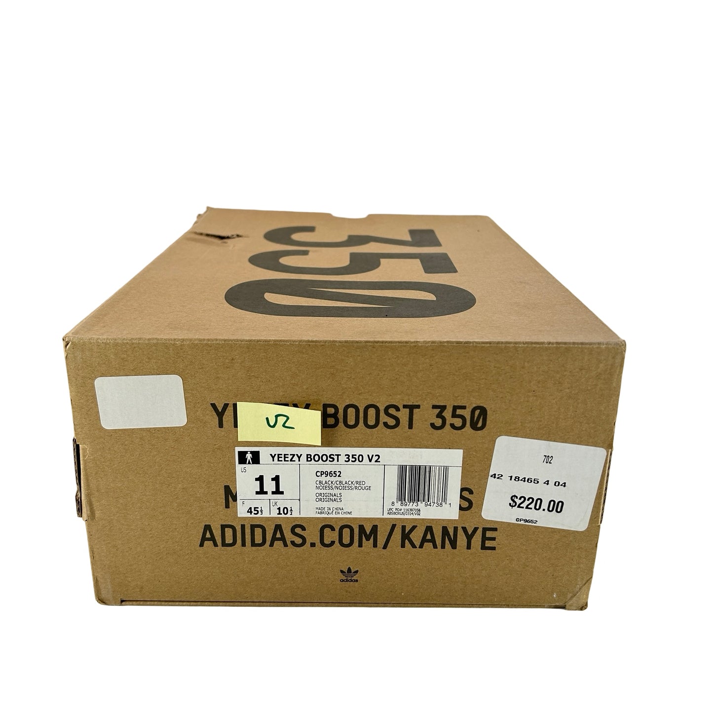 CP9652 Yeezy 350 V2 Bred [USED] - 11 M (Used2)
