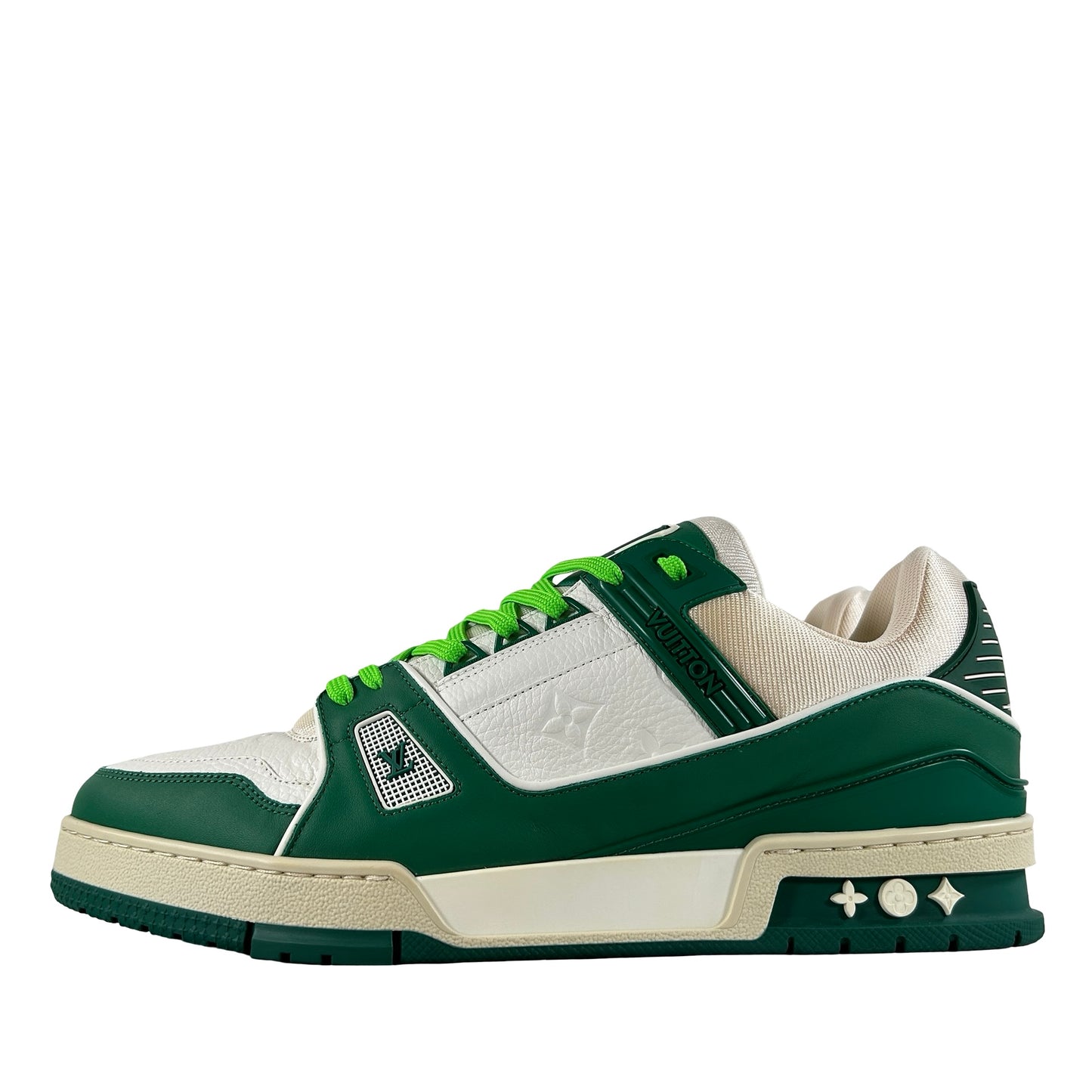 1A8127 Louis Vuitton LV Trainer Green [CONDITIONAL] - LV 10.5 (Yellowing)