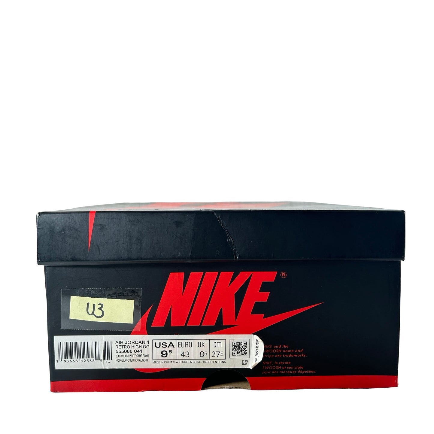 555088 041 Jordan 1 Royal Toe [USED] - 9.5 M (Used3)