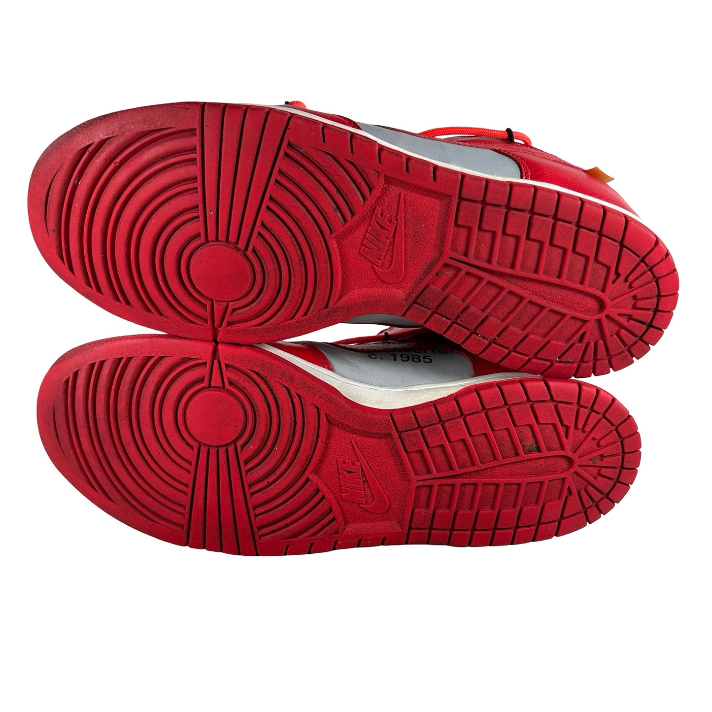 CT0856 600 Nike Dunk Low Off-White University Red [USED] - 10 M (Used3)