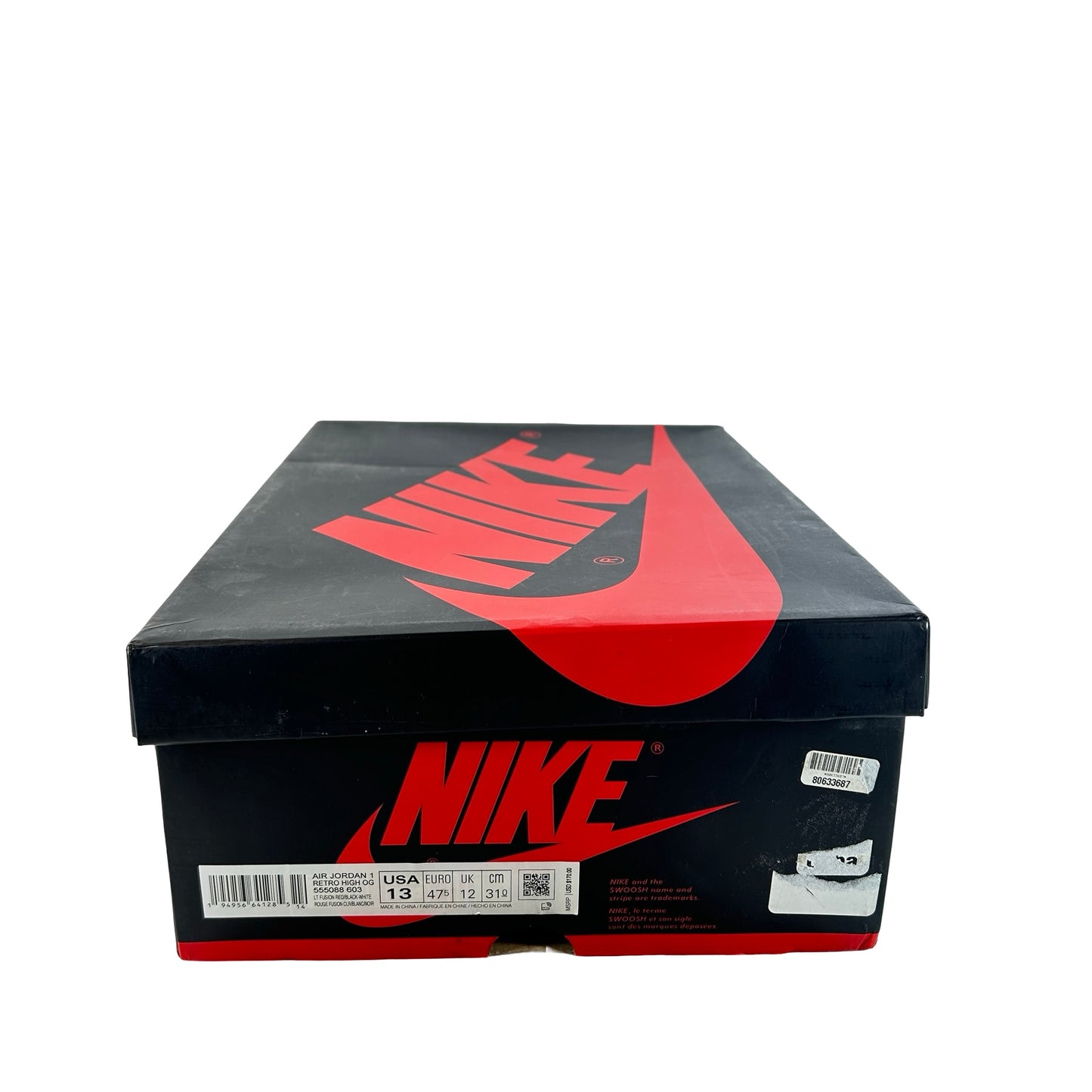 555088 603 Jordan 1 Retro High OG Light Fusion Red [USED] - 13 M (Used)