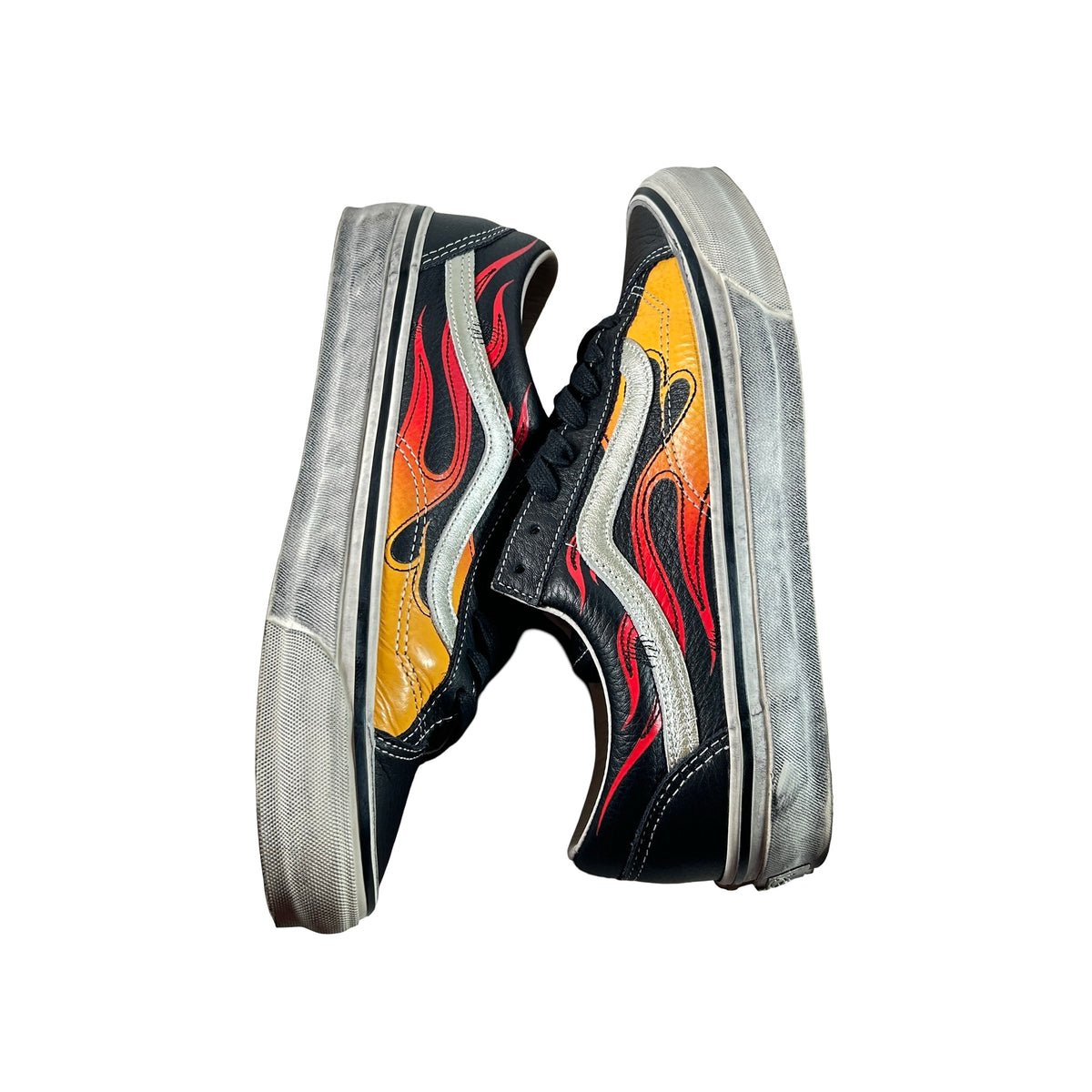VN000D9RCJK Vans LX Old Skool Archive Flame Black [USED] - 9 M (Used)