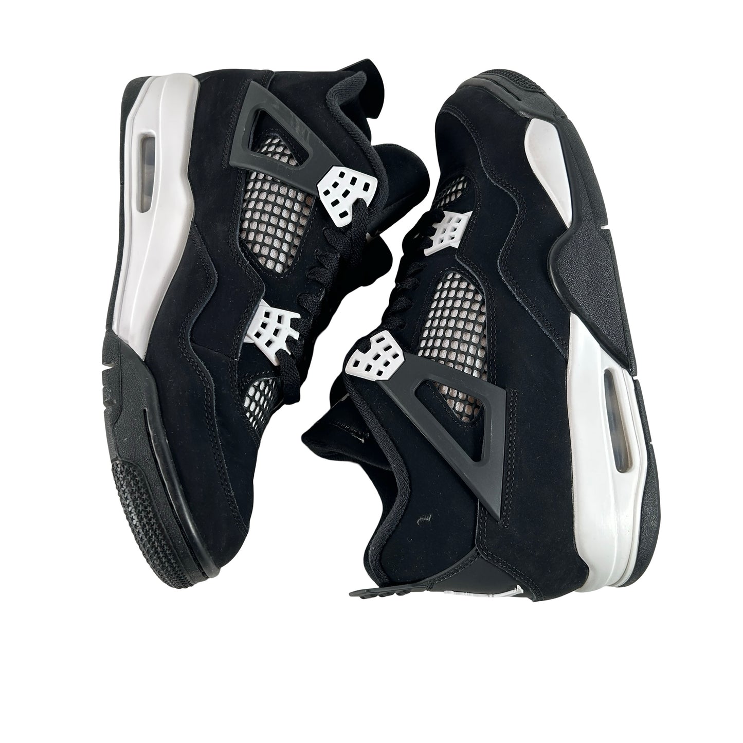 FQ8138 001  Jordan 4 Retro White Thunder [USED] - 10 M (Used10)