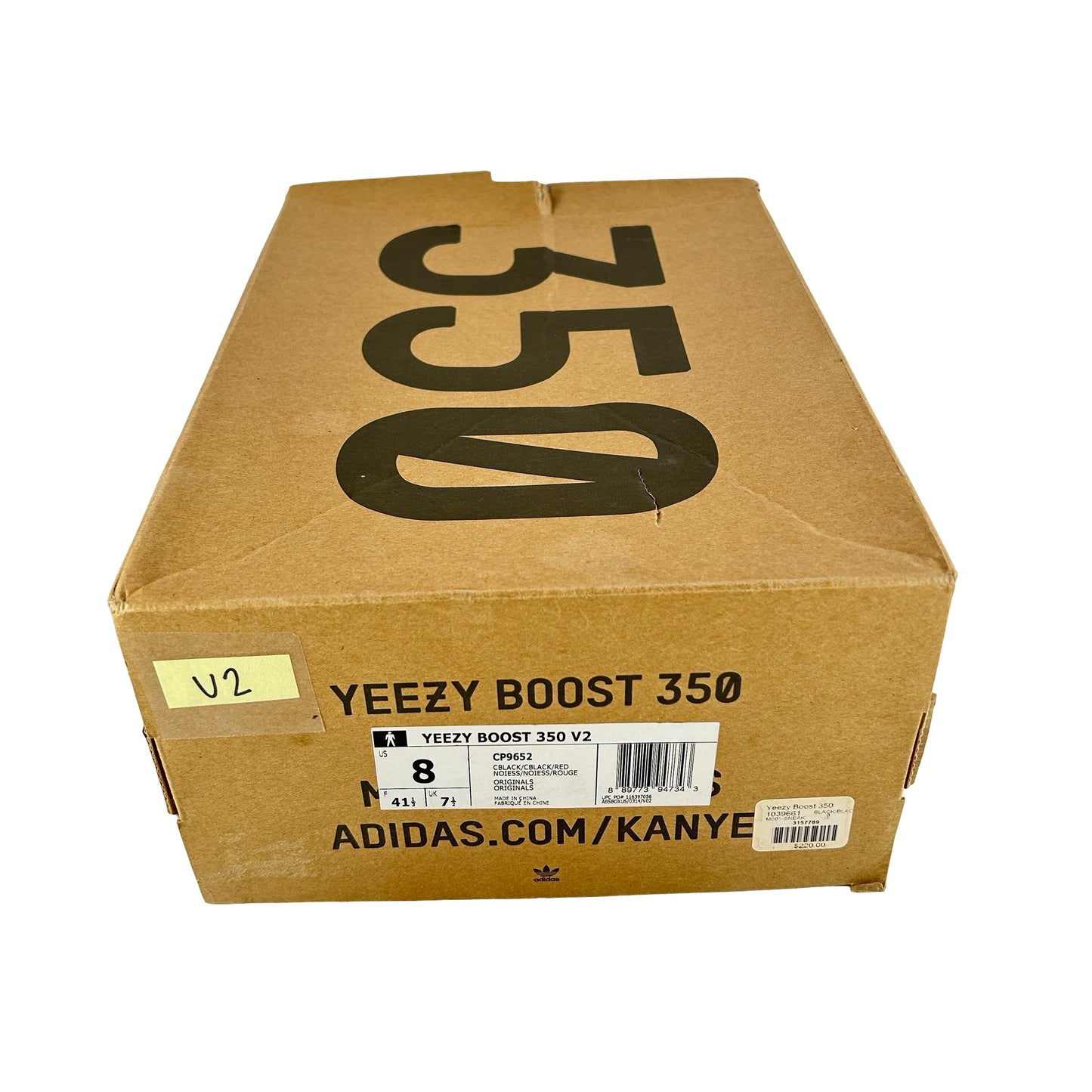 CP9652 Yeezy 350 V2 Bred [USED] - 8 M (Used2)