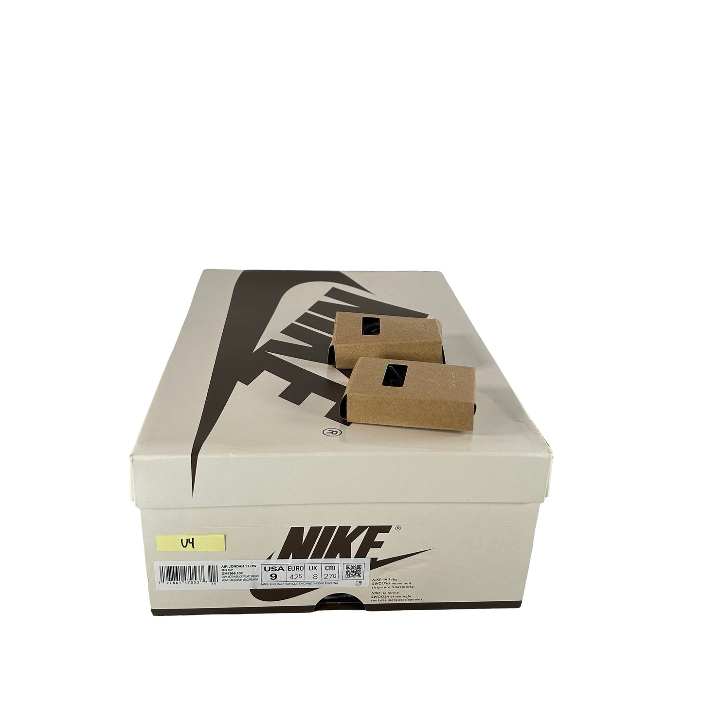 DM7866 202 Jordan 1 Retro Low OG SP Travis Scott Velvet Brown [USED] - 9 M (Used4)