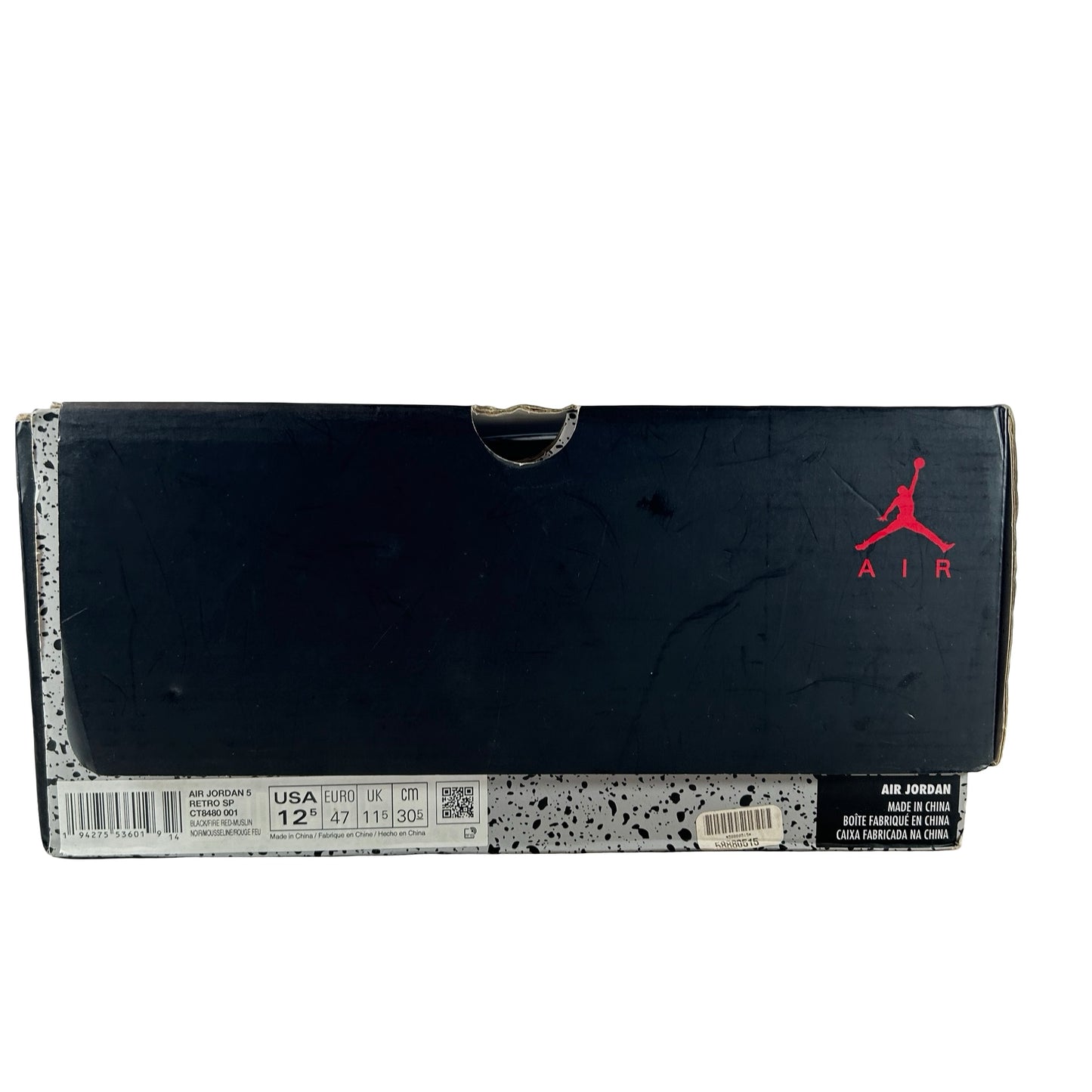 CT8480 001 Jordan 5 Off-White Black [USED] - 12.5 M (Used)