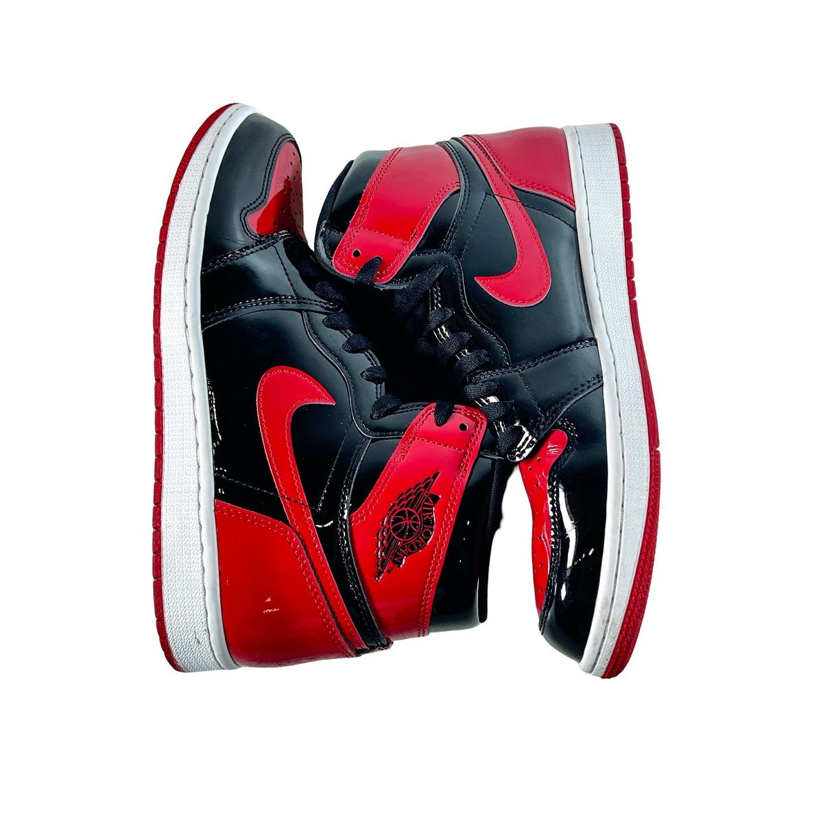 555088 063 Jordan 1 Retro High OG Patent Bred [USED] - 10 M (Used8)