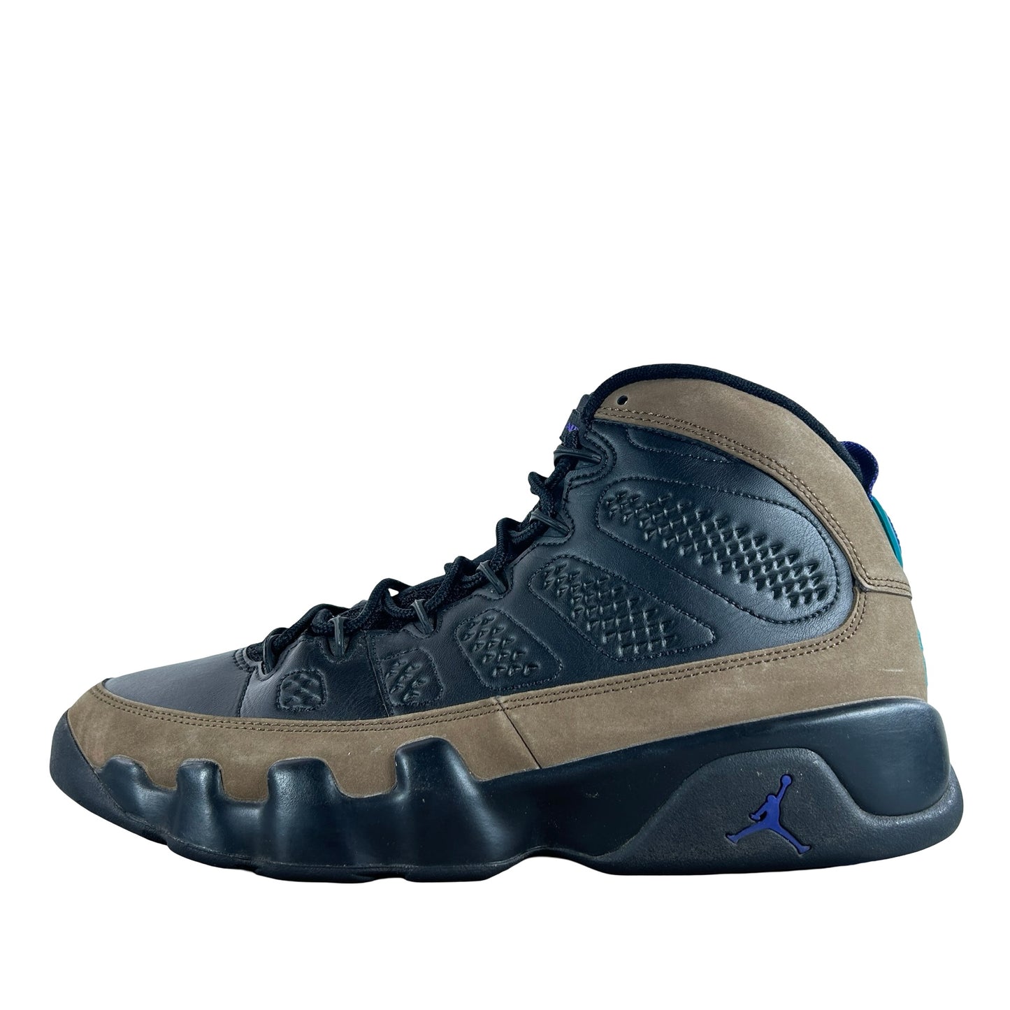 CT8019 034 Jordan 9 Retro Light Olive Concord [USED] - 9.5 M (Used) (No Box) (No Insoles)