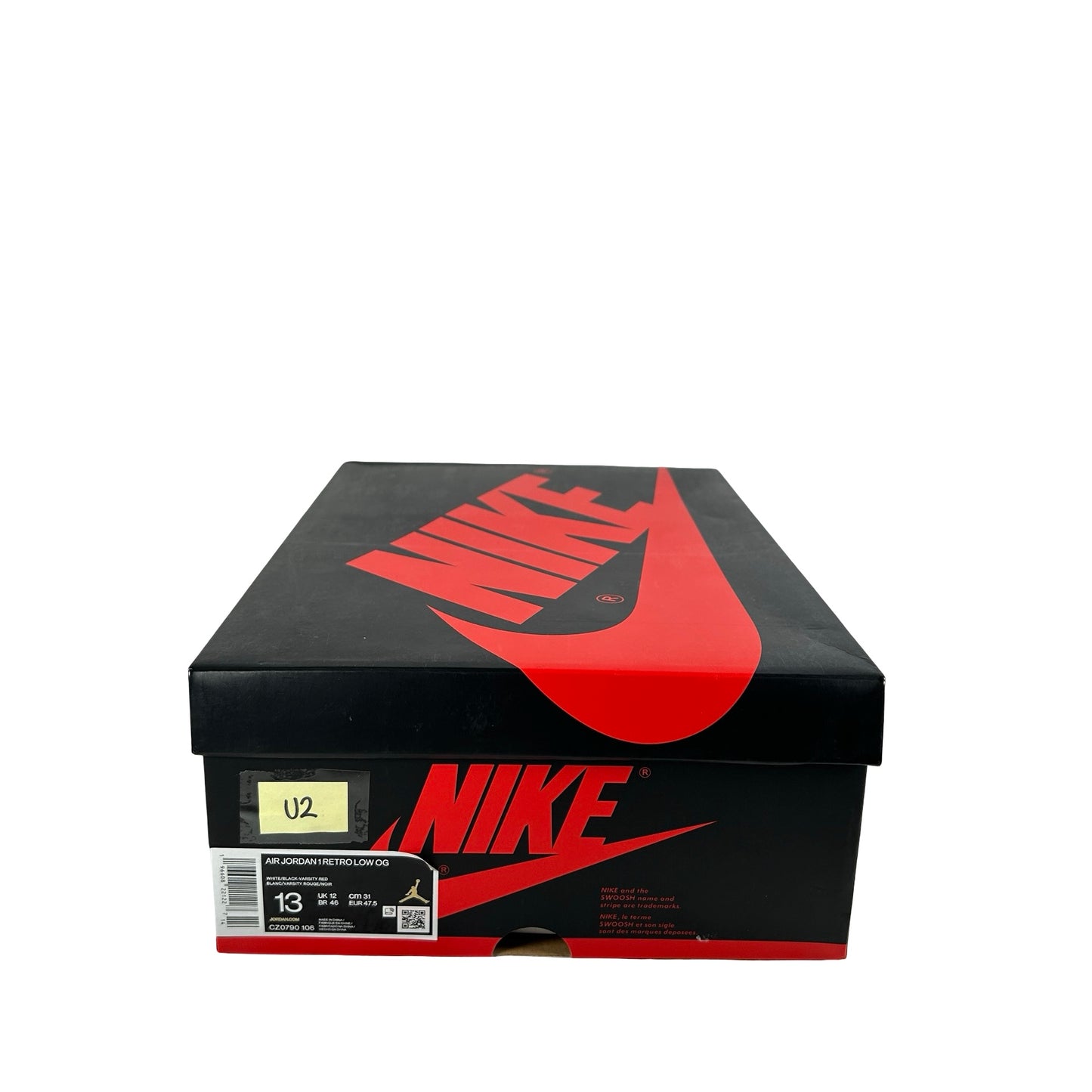 CZ0790 106  Jordan 1 Retro Low OG Black Toe (2023) [USED] - 13 M (Used2)