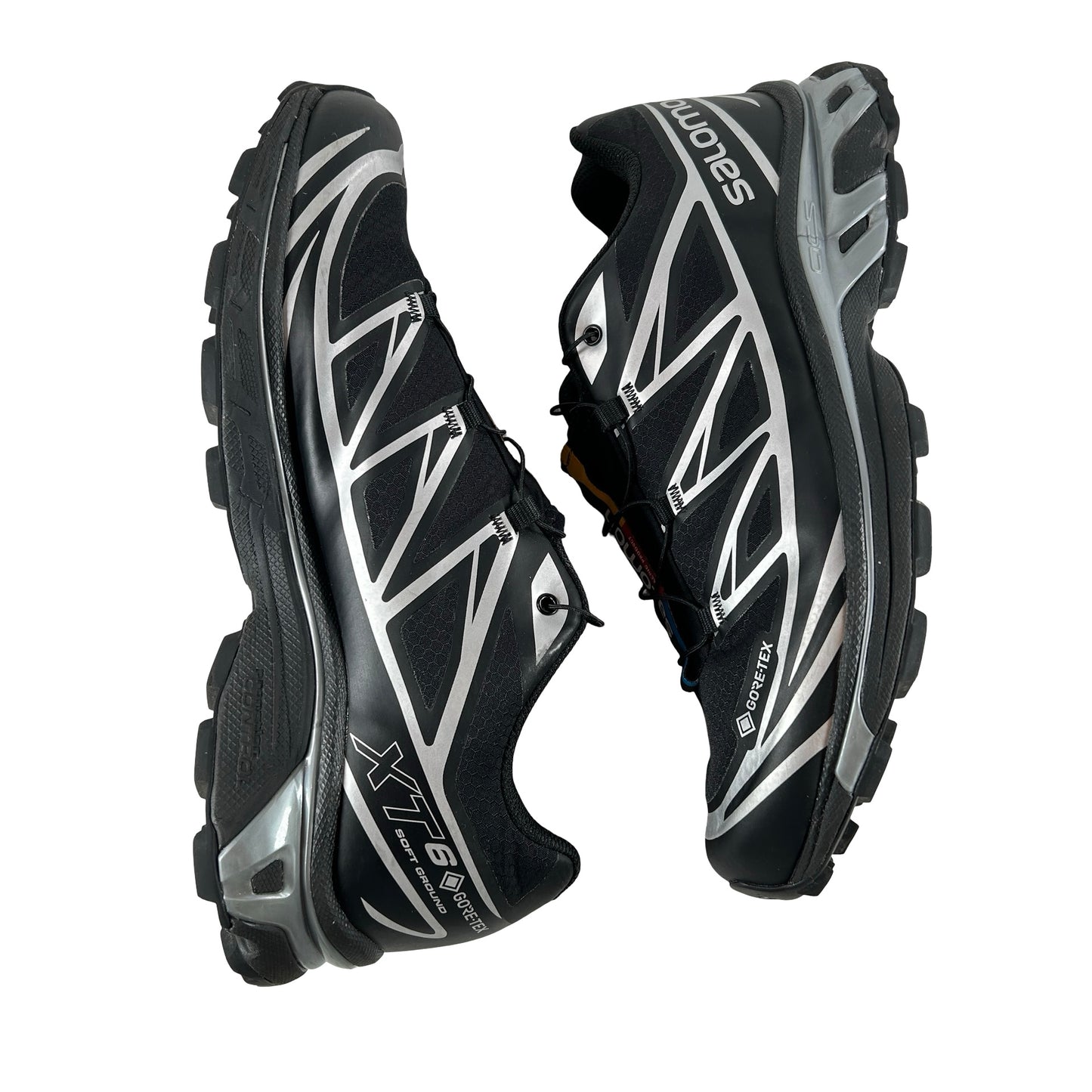 L47450600 Salomon XT-6 Gore-Tex Black Silver [USED] - 9 M (Used) (No Box) (No Insoles)