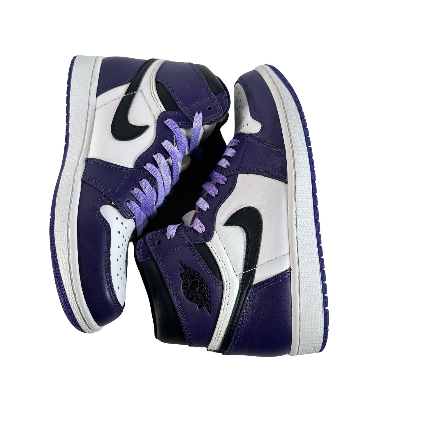 555088 500 Jordan 1 Court Purple [USED] - 8.5 M (Used) (Replace Box)