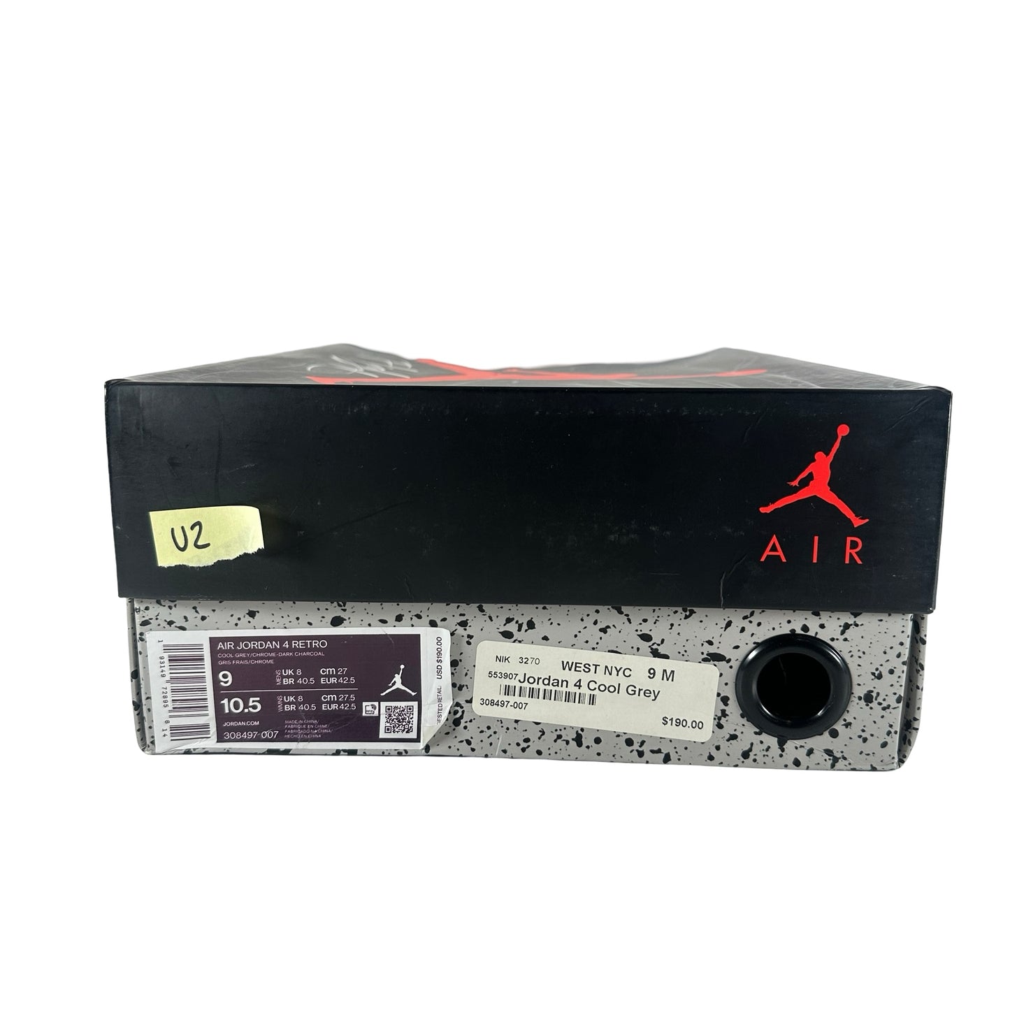 308497 007 Jordan 4 Retro Cool Grey (2019) [USED] - 9 M (Used2)