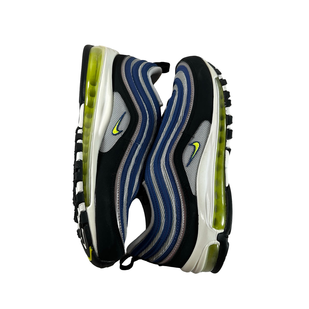 DM0028 400 Nike Air Max 97 OG Atlantic Blue Voltage Yellow - 10 M (Yellowing)