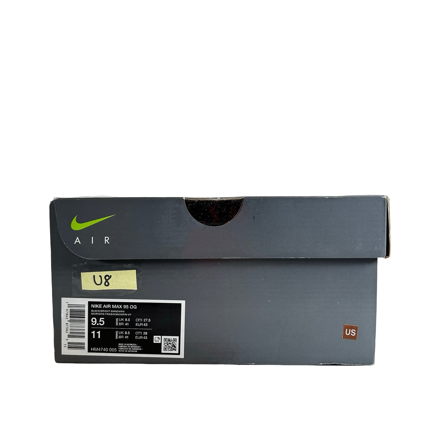 HM4740 005 Nike Air Max 95 OG Big Bubble Bright Mandarin (2025) [USED] - 9.5 M (Used8)