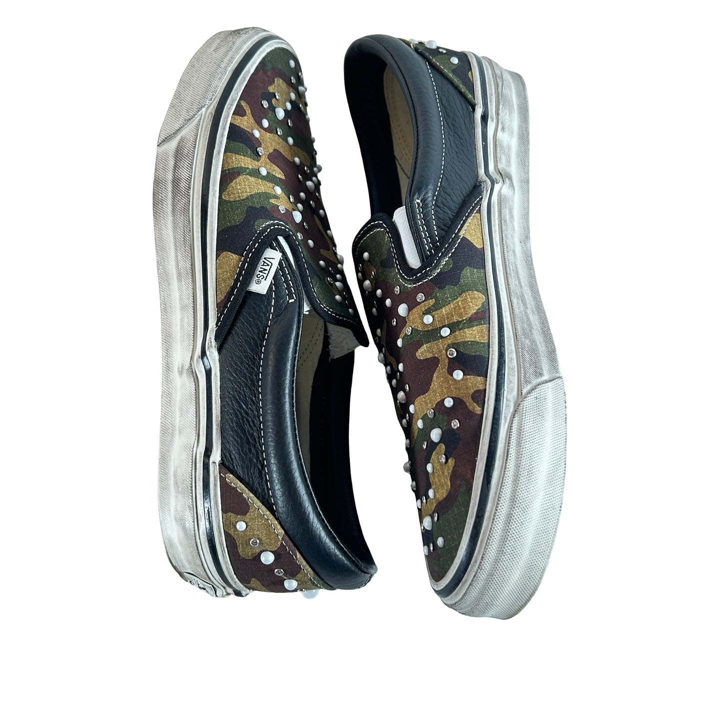 VN000D9PCAK Vans LX Classic Slip-On 98 Pearlized Pack Camo Black [USED] - 10.5 M (Used)