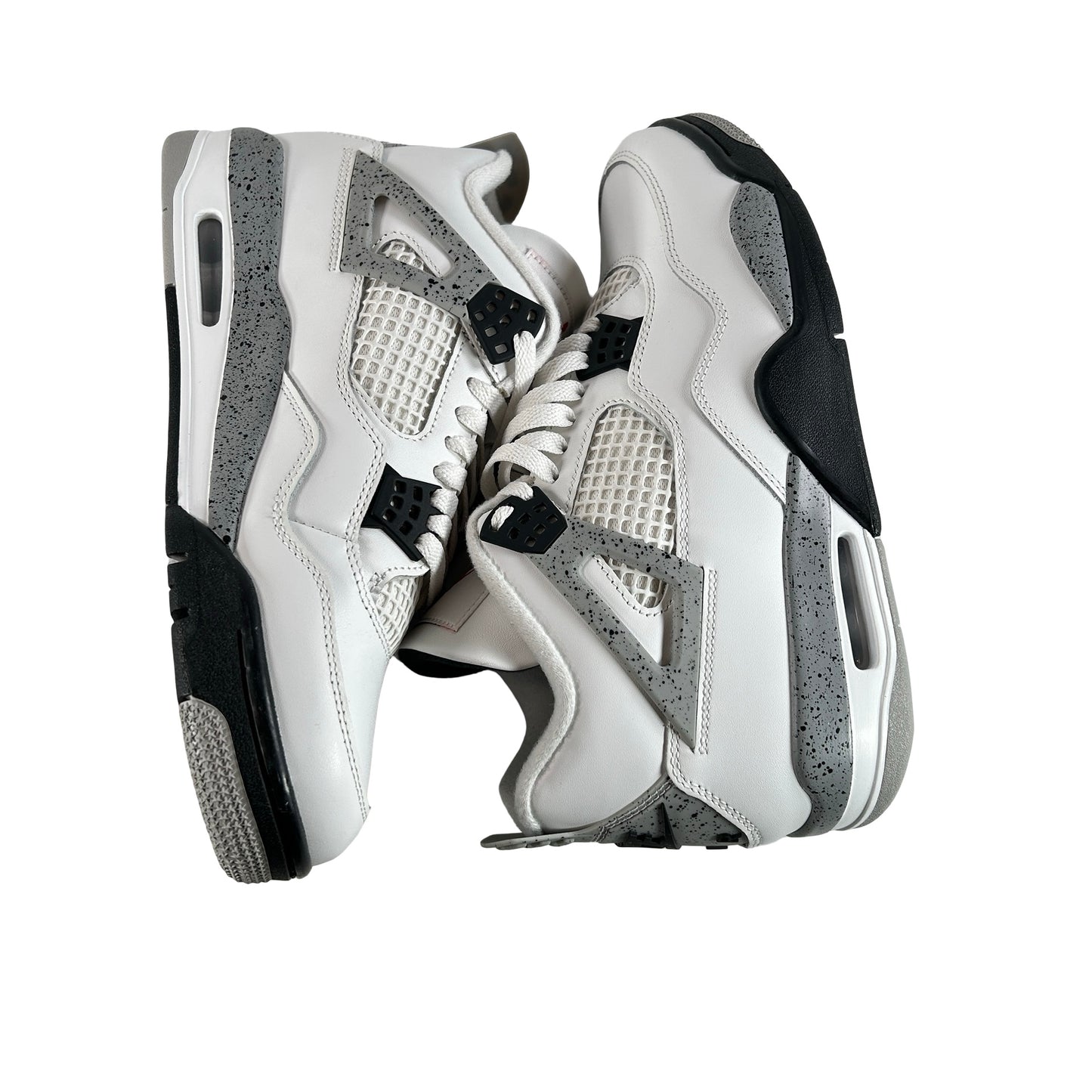 FV5029 100 Jordan 4 Retro White Cement (2025) [USED] - 9 M (Used) (No Box)