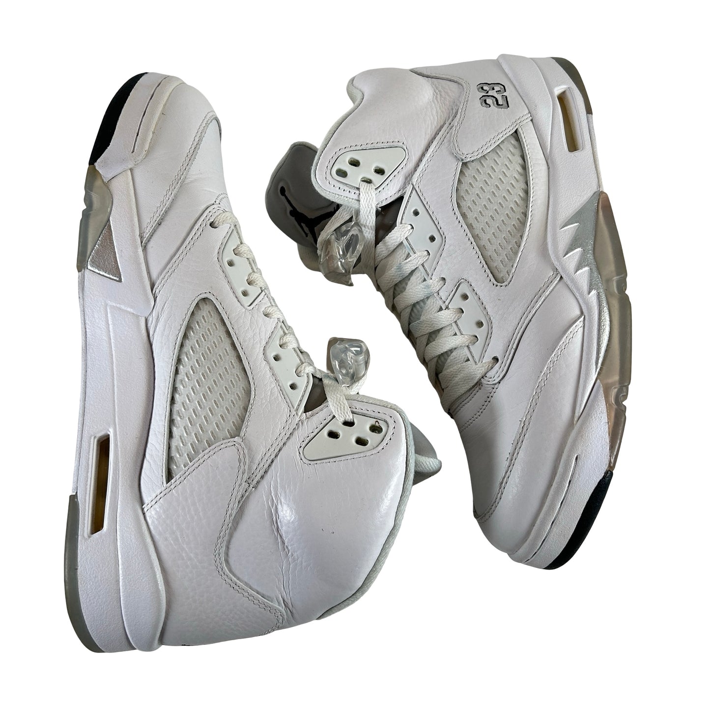 136027 130 Jordan 5 Retro Metallic White (2015) [USED] - 10 M (Used2)