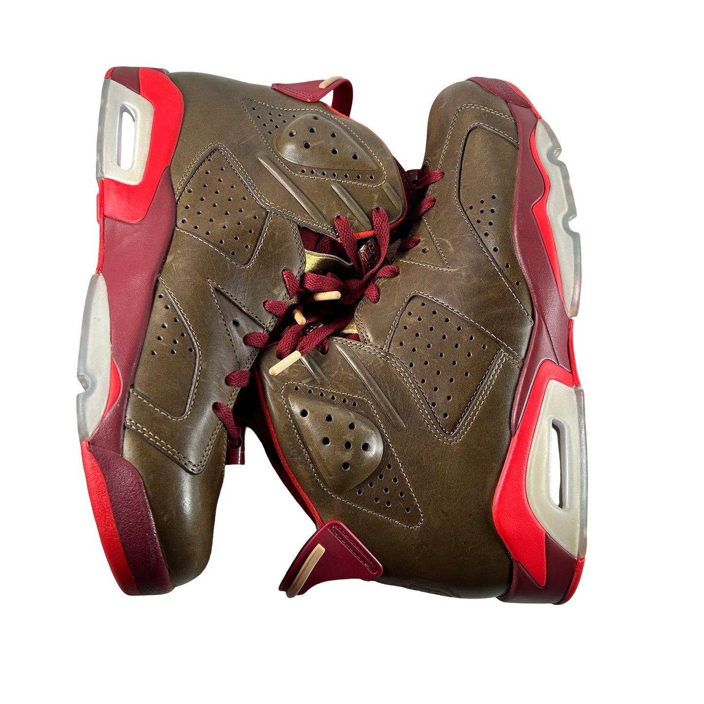 384664 250 Air Jordan 6 Retro Cigar - 11.5 M (Yellowing)