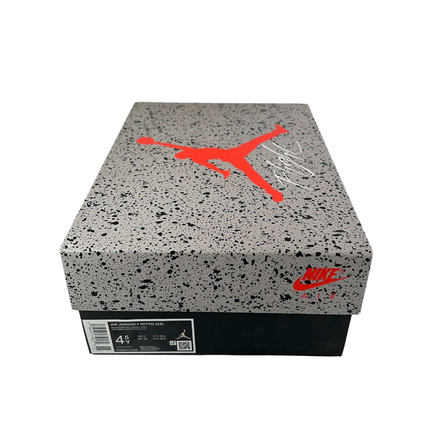 FQ8213 006 Jordan 4 Retro Bred Reimagined (GS) [USED] - 4.5 Y (Used)