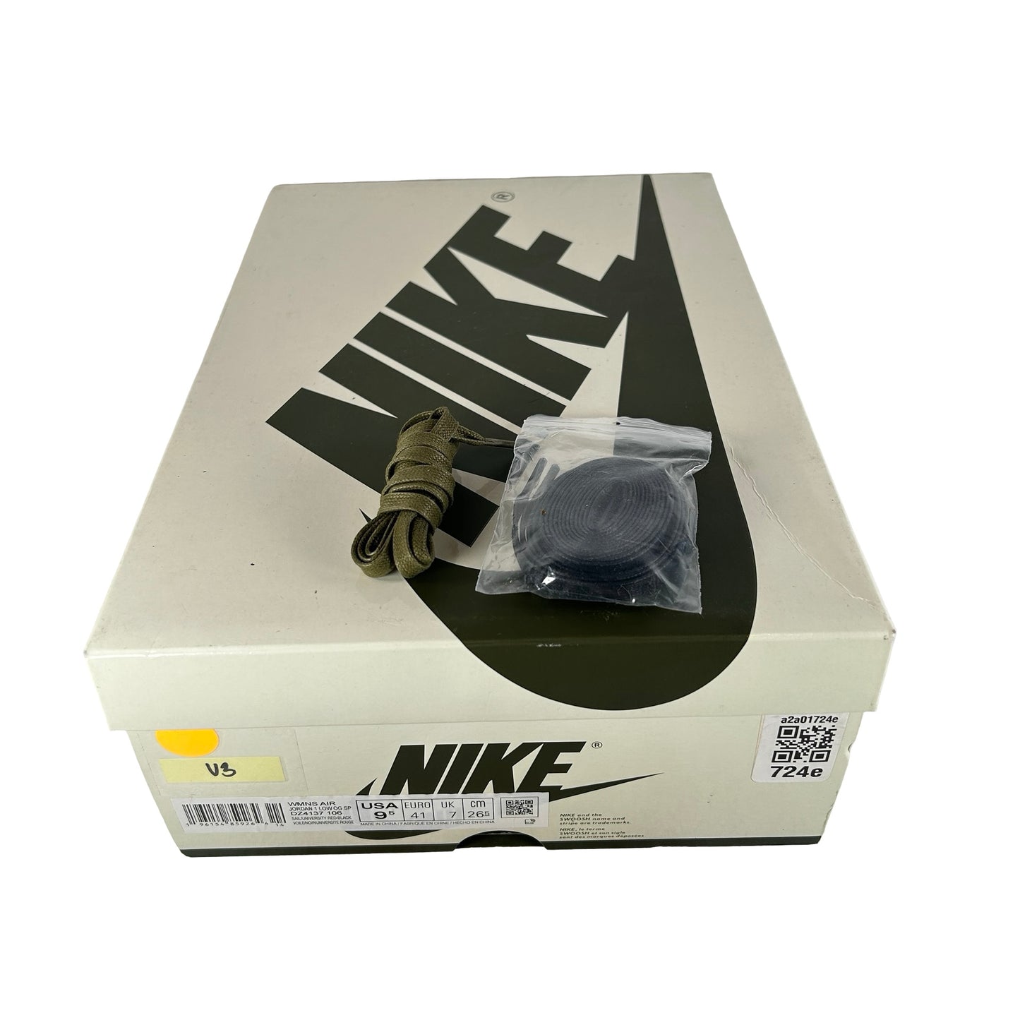 DZ4137 106 Jordan 1 Retro Low OG SP Travis Scott Olive (W) [USED] - 9.5 W (Used3)