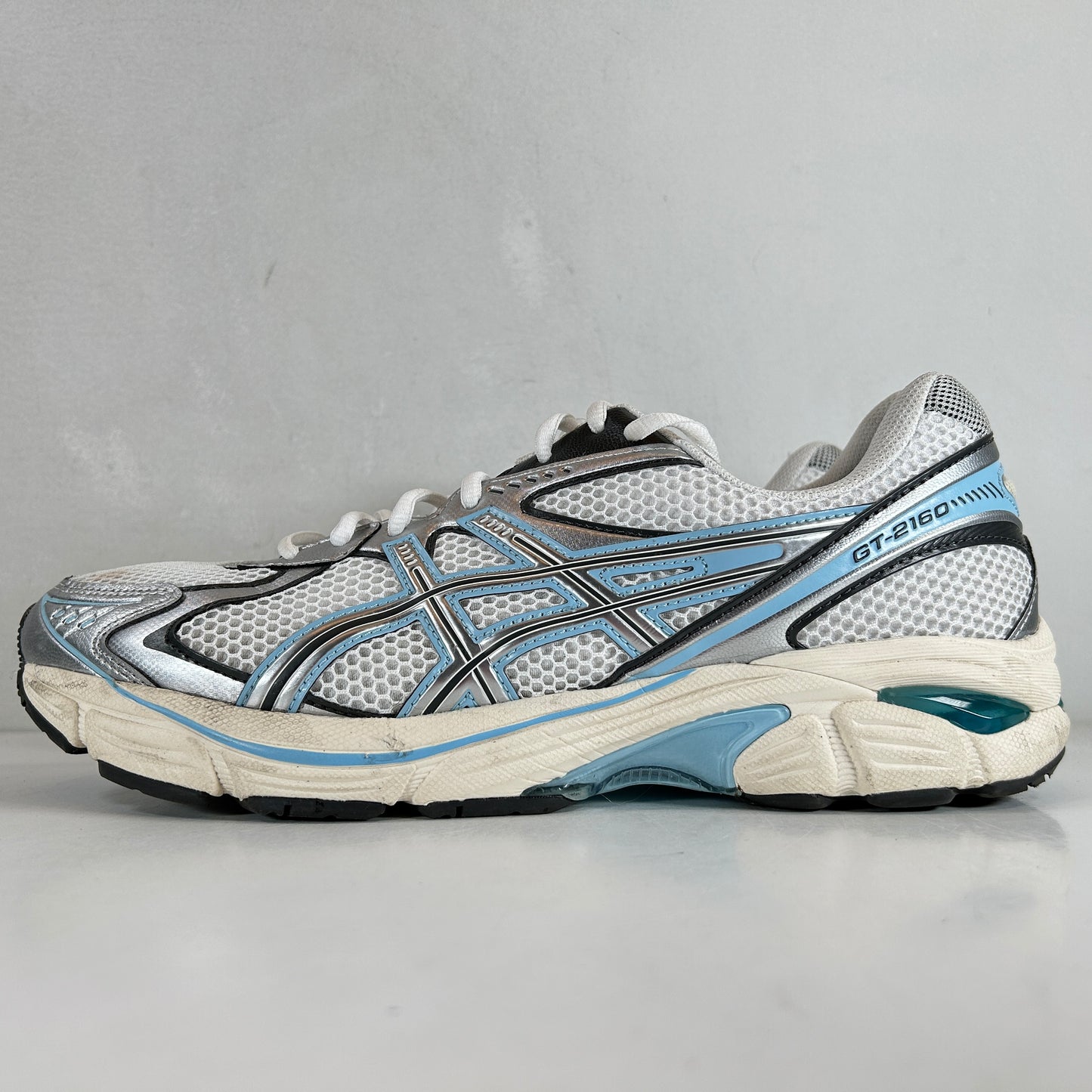 1203A544 101 ASICS GT-2160 White Pure Silver [USED] - 11 M (Used)