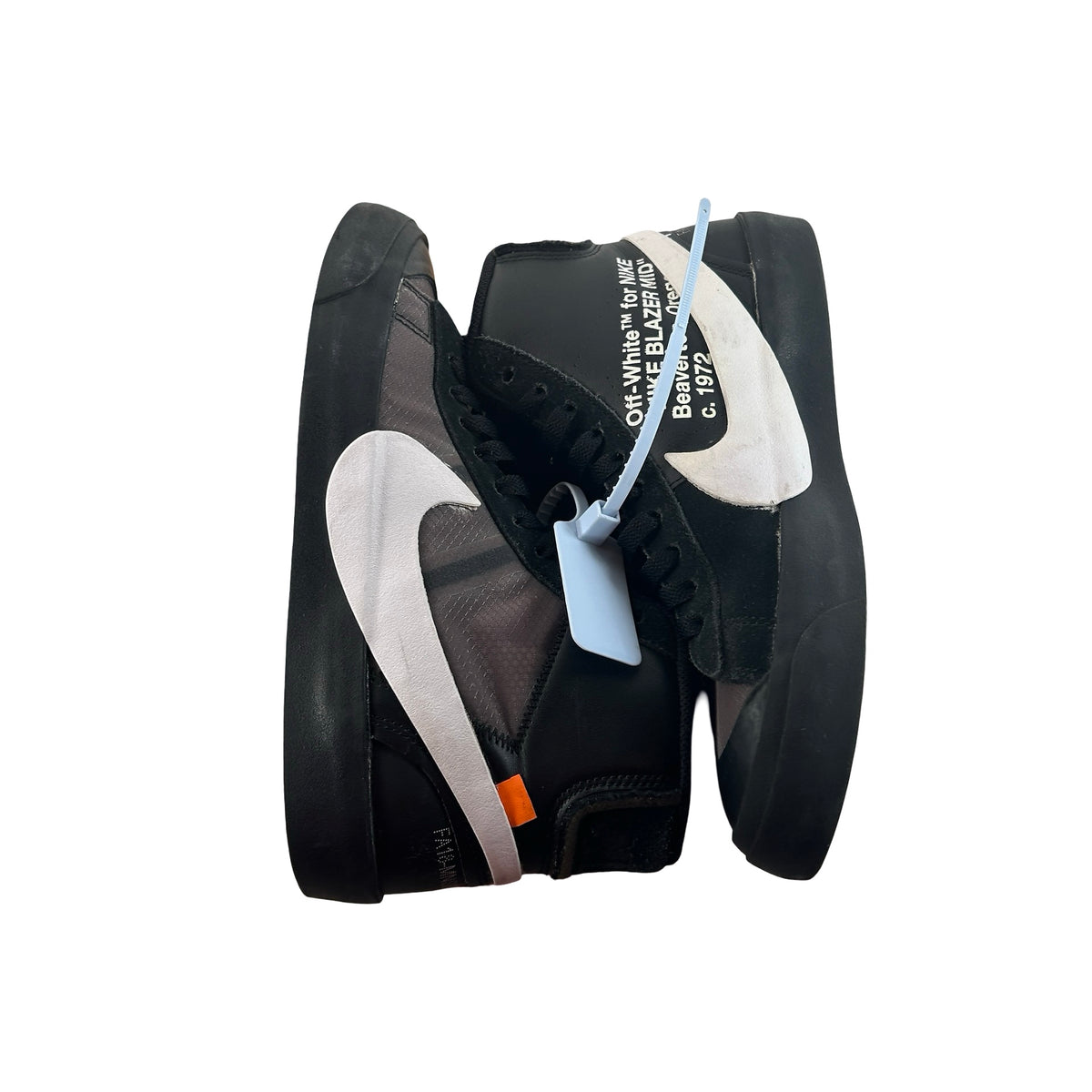 AA3832 001 Nike Blazer Off-White Black [USED] - 7 M (Used) (No Box)