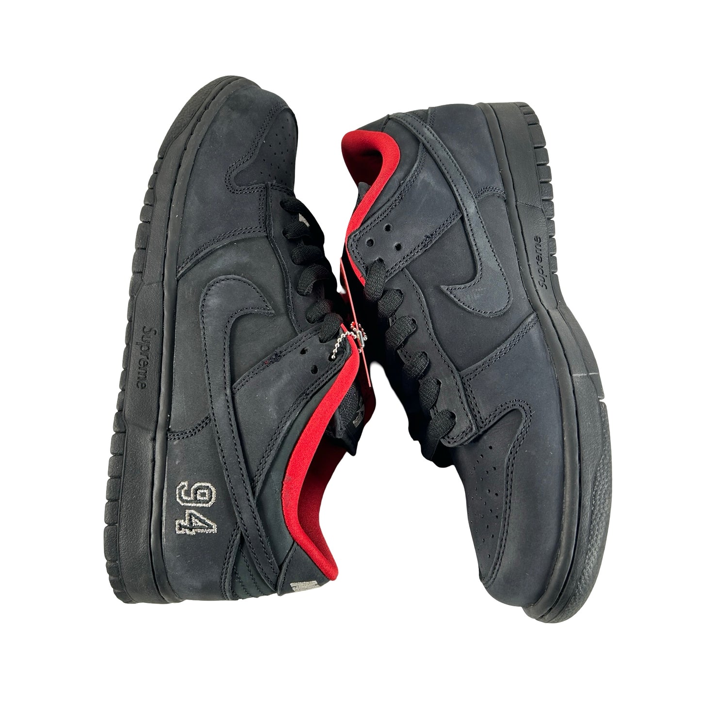 HQ8487 001 Nike SB Dunk Low Supreme 94 Black [USED] - 10 M (Used)