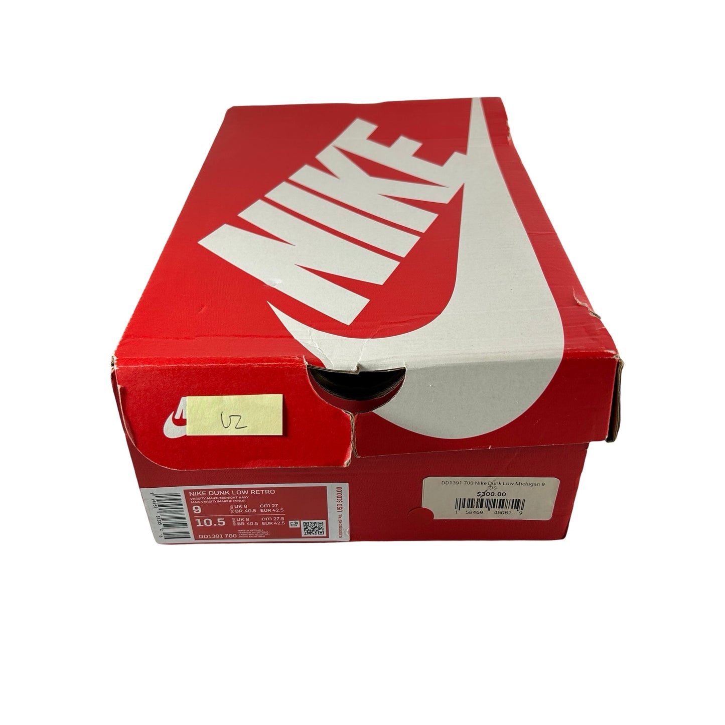 DD1391 700 Nike Dunk Low Michigan [USED] - 9 M (Used2)