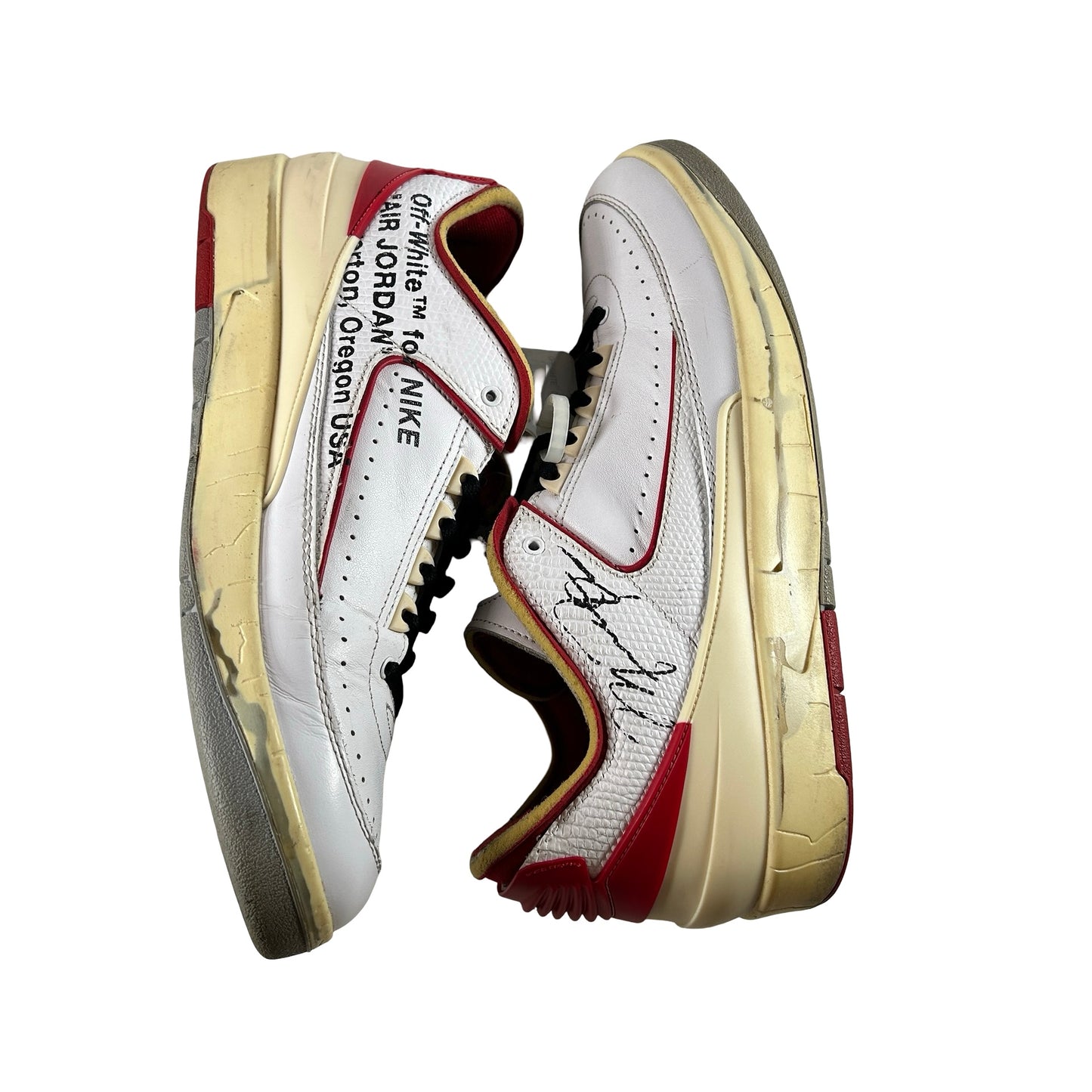 DJ4375 106 Jordan 2 Retro Low SP Off-White White Red [USED] - 11.5 M (Used3)