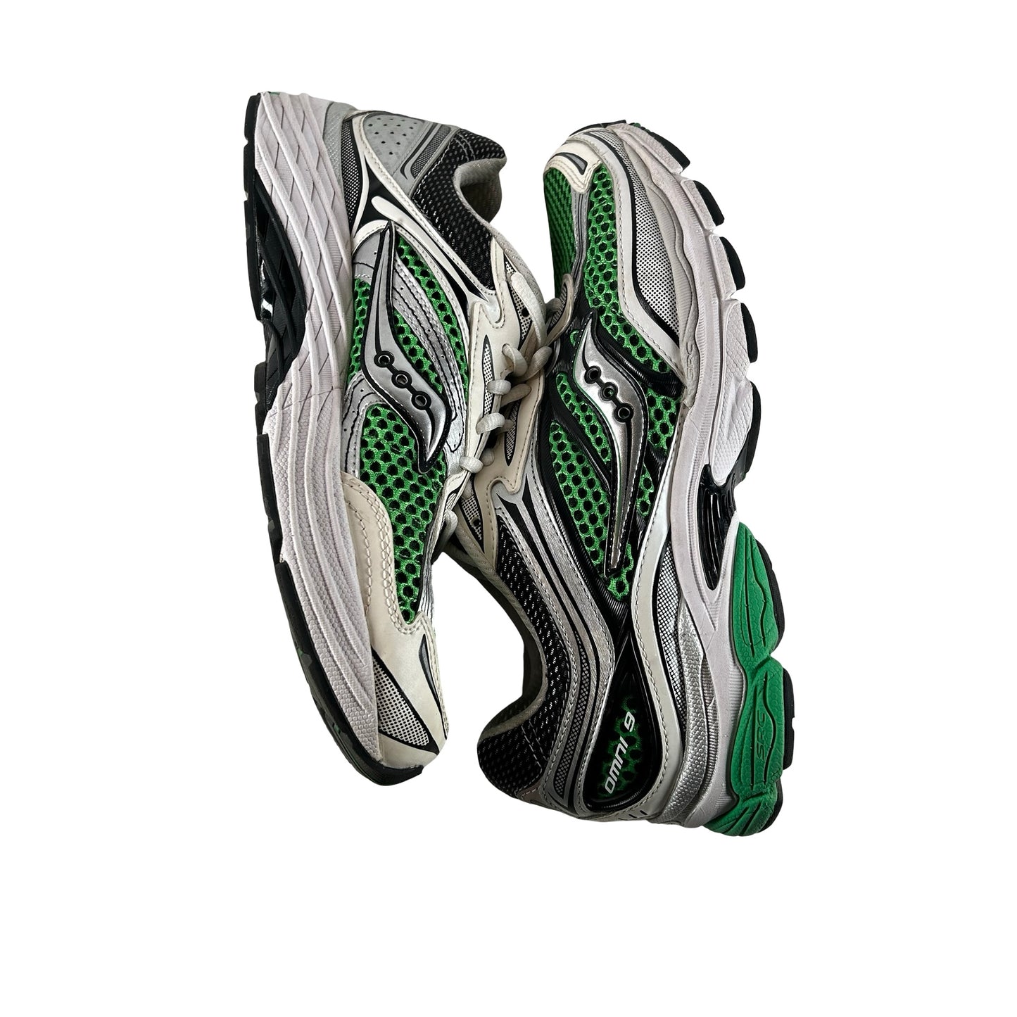 S70739 5 Saucony ProGrid Omni 9 OG Green Silver [USED] - 9.5 M (Used) (No Box)