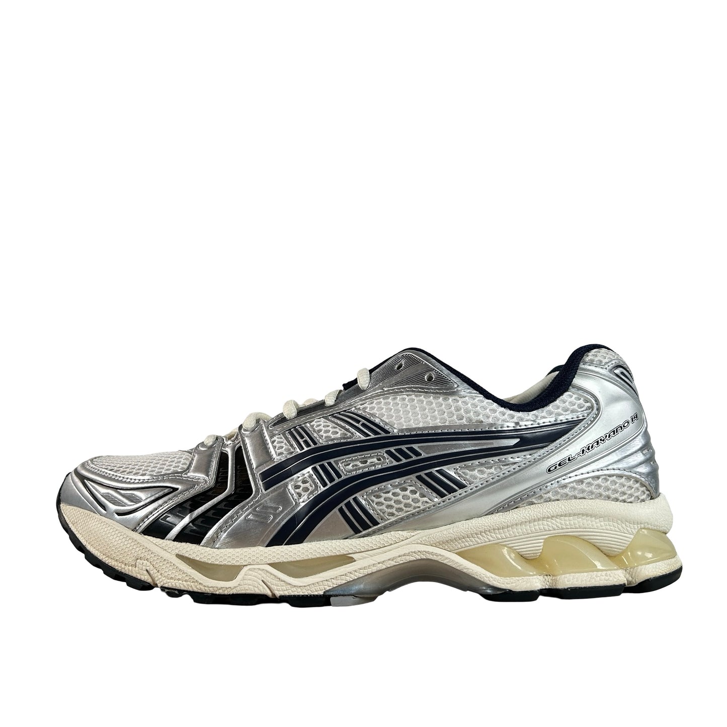 1203A961 100 ASICS Gel-Kayano 14 JJJJound White Navy [USED] - 10 M (Used)