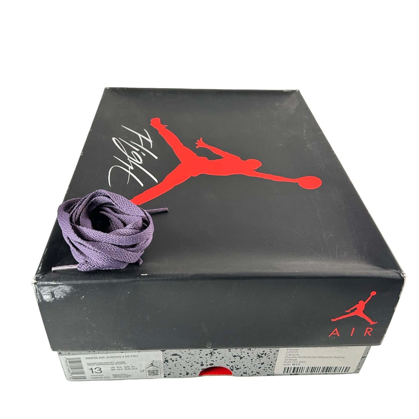 AQ9129 500 Jordan 4 Retro Canyon Purple [USED] - 13 W (Used)