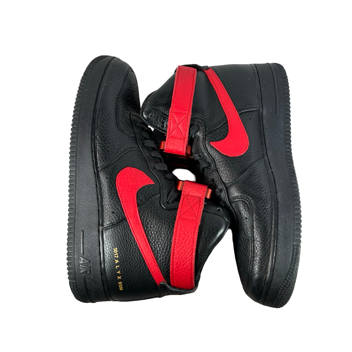 CQ4018 004 Nike Air Force 1 High 1017 ALYX 9SM Black Red [USED] - 10 M (Used) (No Box)