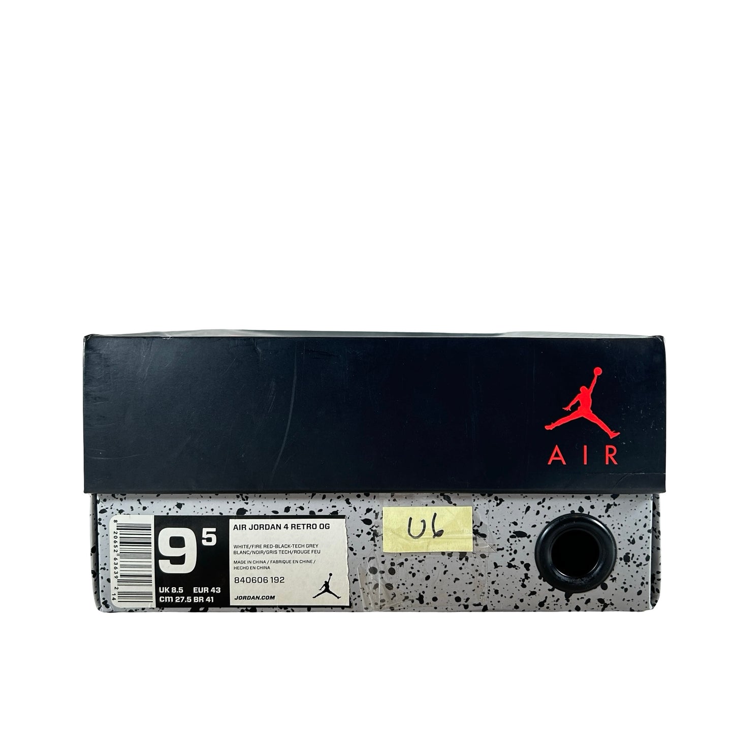 840606 192 Jordan 4 White Cement [USED] - 9.5 M (Used6)