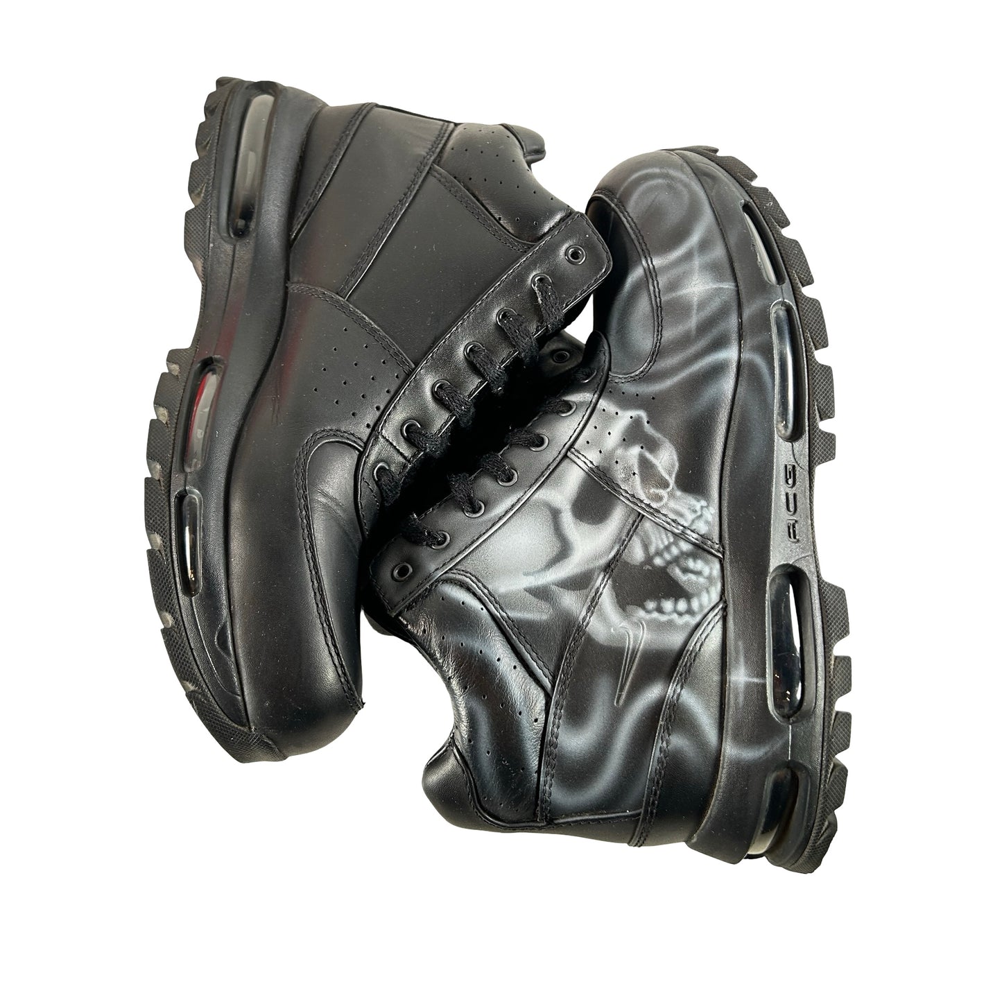 865031 009 Nike Air Max Goadome Black x STFU OG White [USED] - 9 M (Used)