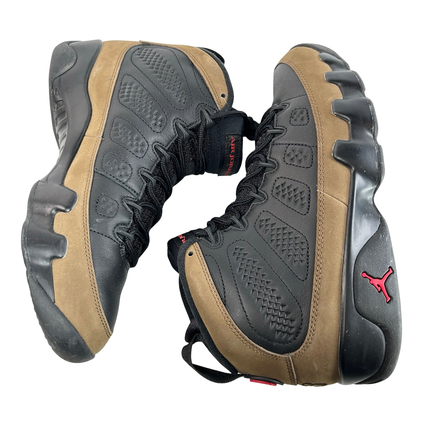 HV4794 030 Air Jordan 9 Retro Olive (2024) [USED] - 9.5 M (Used2)