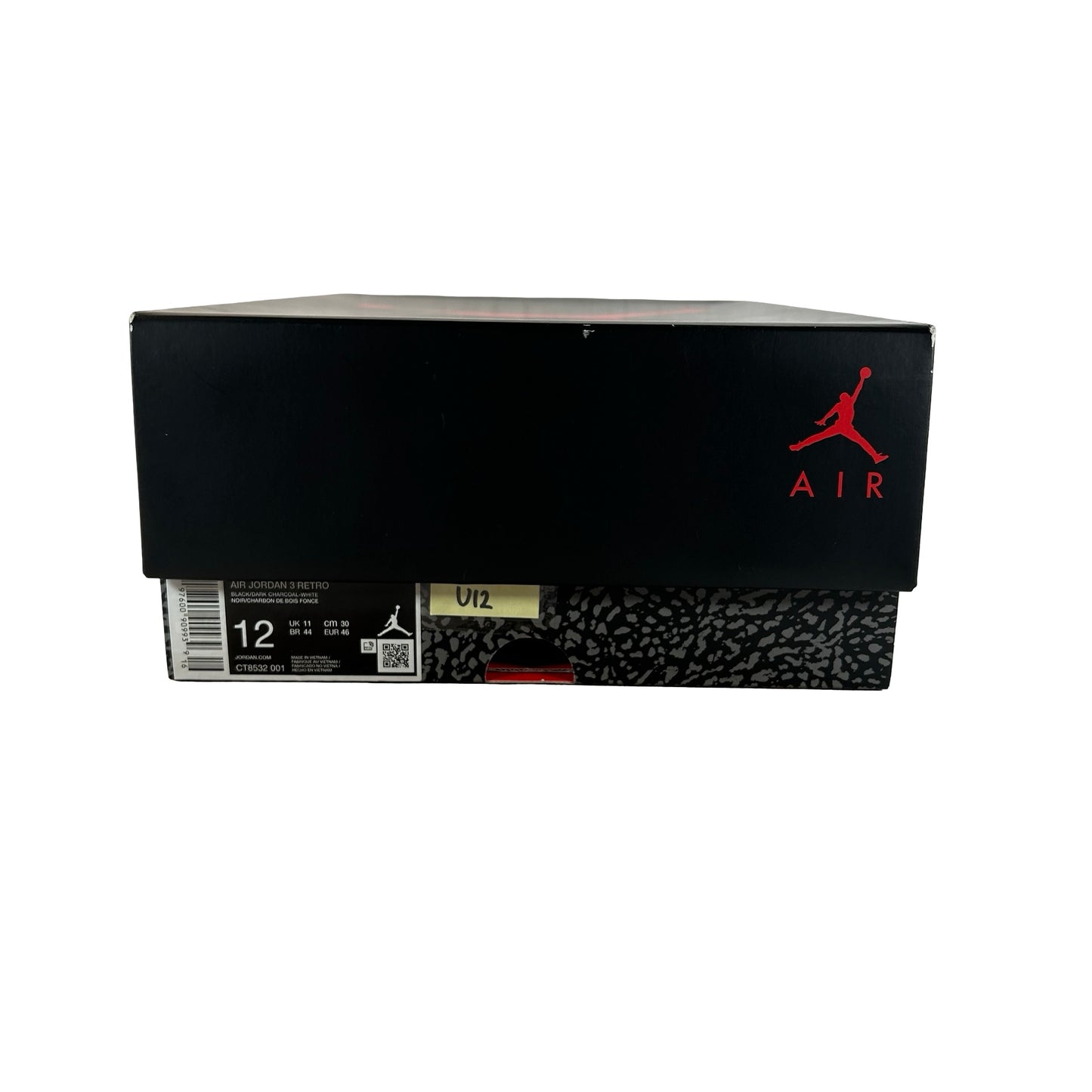 CT8532 001 Jordan 3 Retro Black Cat (2025) [USED] - 12 M (Used12)