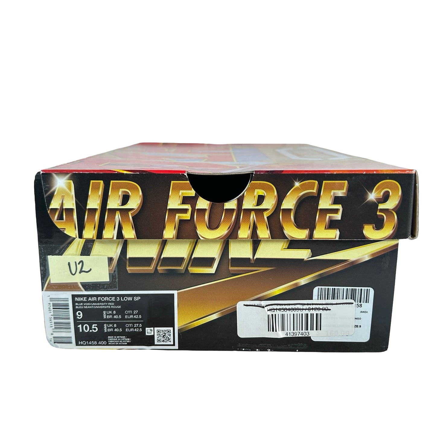 HQ1458 400 Nike Air Force 3 Low SP Nigo Blue Void [USED] - 9 M (Used2)